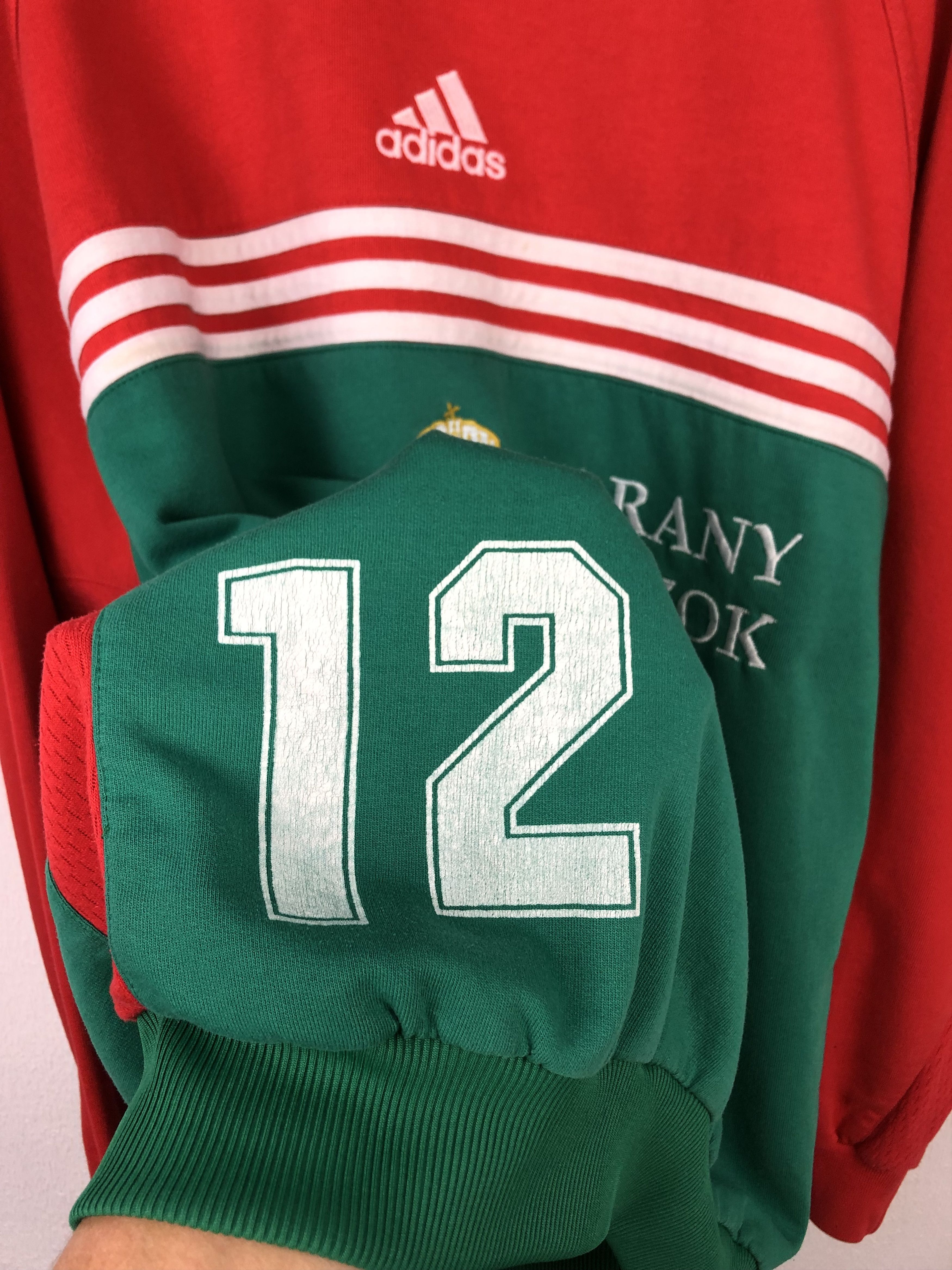 Adidas Vintage Adidas Hungary Sweatshirt Player Issue Soccer Size US L / EU 52-54 / 3 - 3 Thumbnail