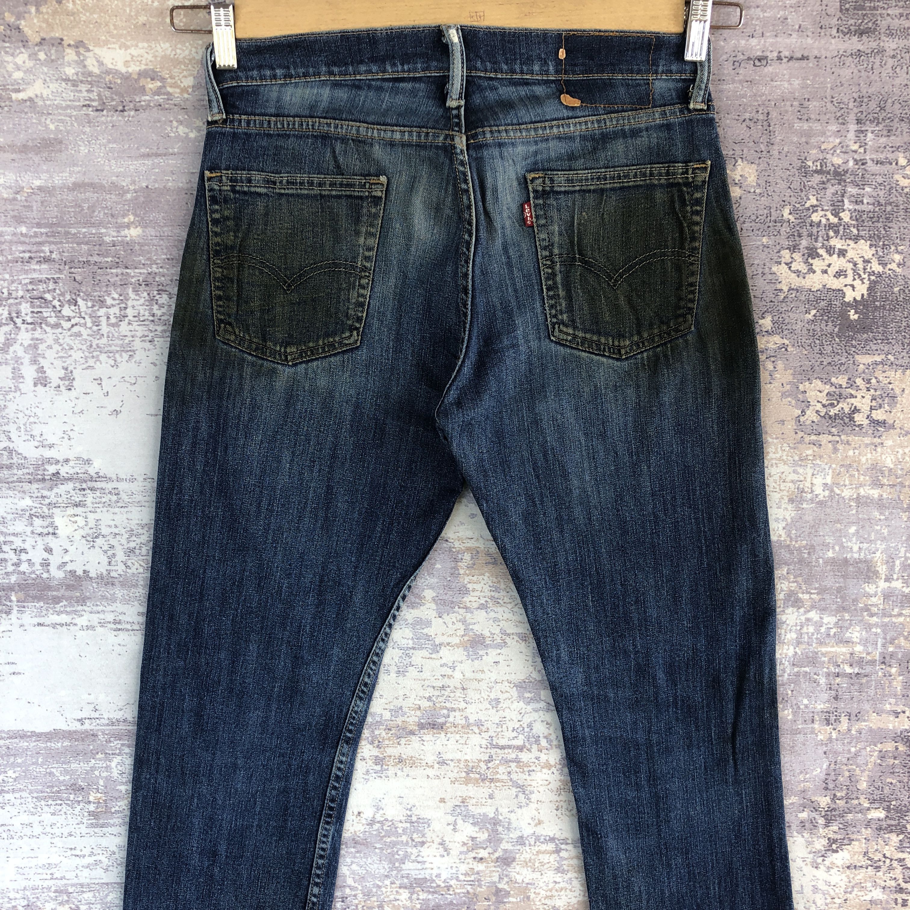 Levi's Vintage Levis Dirty Jeans Levi's 513 Faded Stonewash Denim Size US 30 / EU 46 - 4 Thumbnail