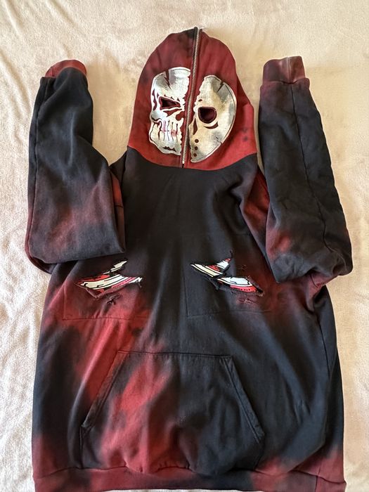 Warren Lotas Warren Lotas jason skull slasher hoodie Grailed