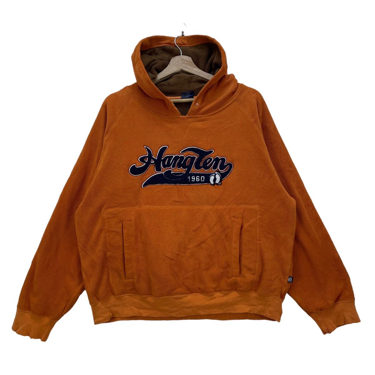 Hang Ten 🔥Vintage Hang Ten Fleece Hoodie Big Logo Size US M / EU 48-50 / 2 - 1 Thumbnail