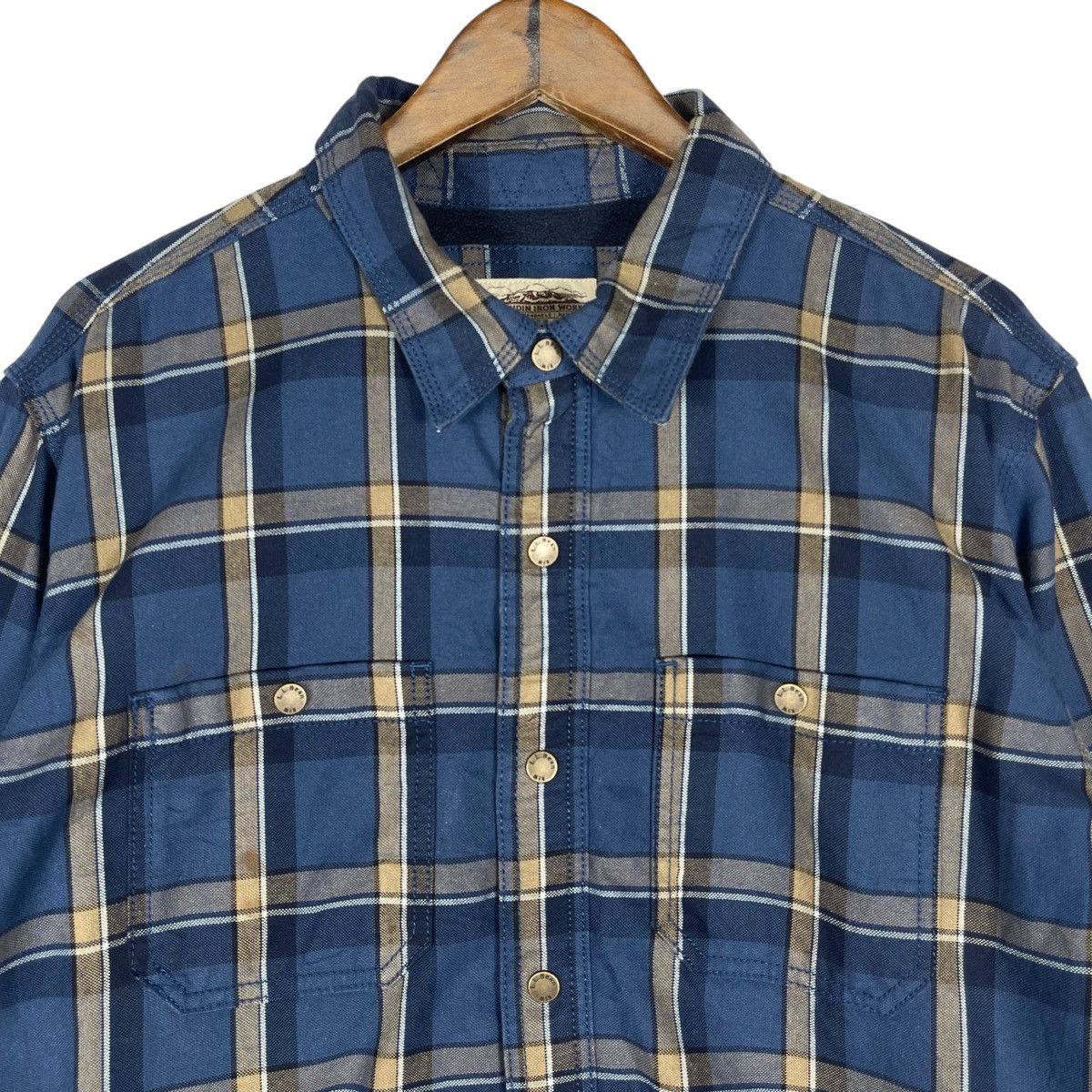 L.L. Bean Vintage L.L. Bean Katahdin Iron Works Flannel Shirt Jacket Size US L / EU 52-54 / 3 - 4 Thumbnail