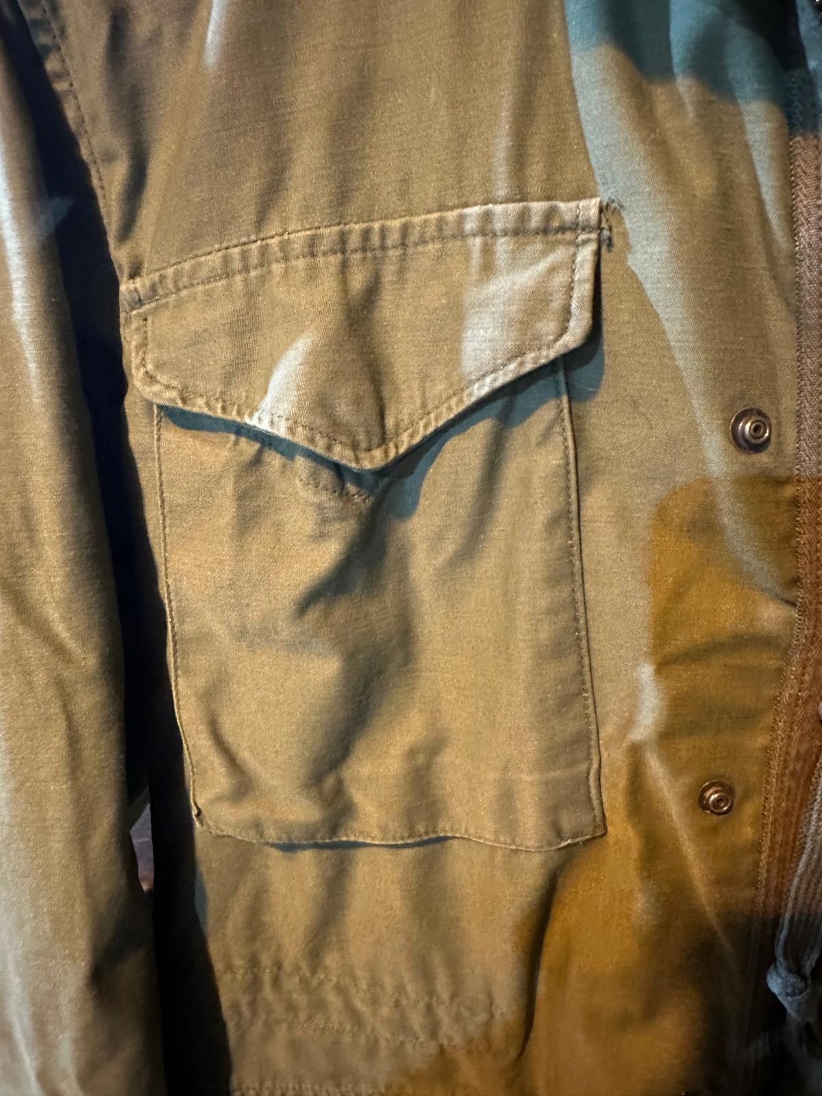 Designer Vintage US Army M-65 Field Jacket Olive Drab w/ Unit Stencil Size US M / EU 48-50 / 2 - 3 Thumbnail