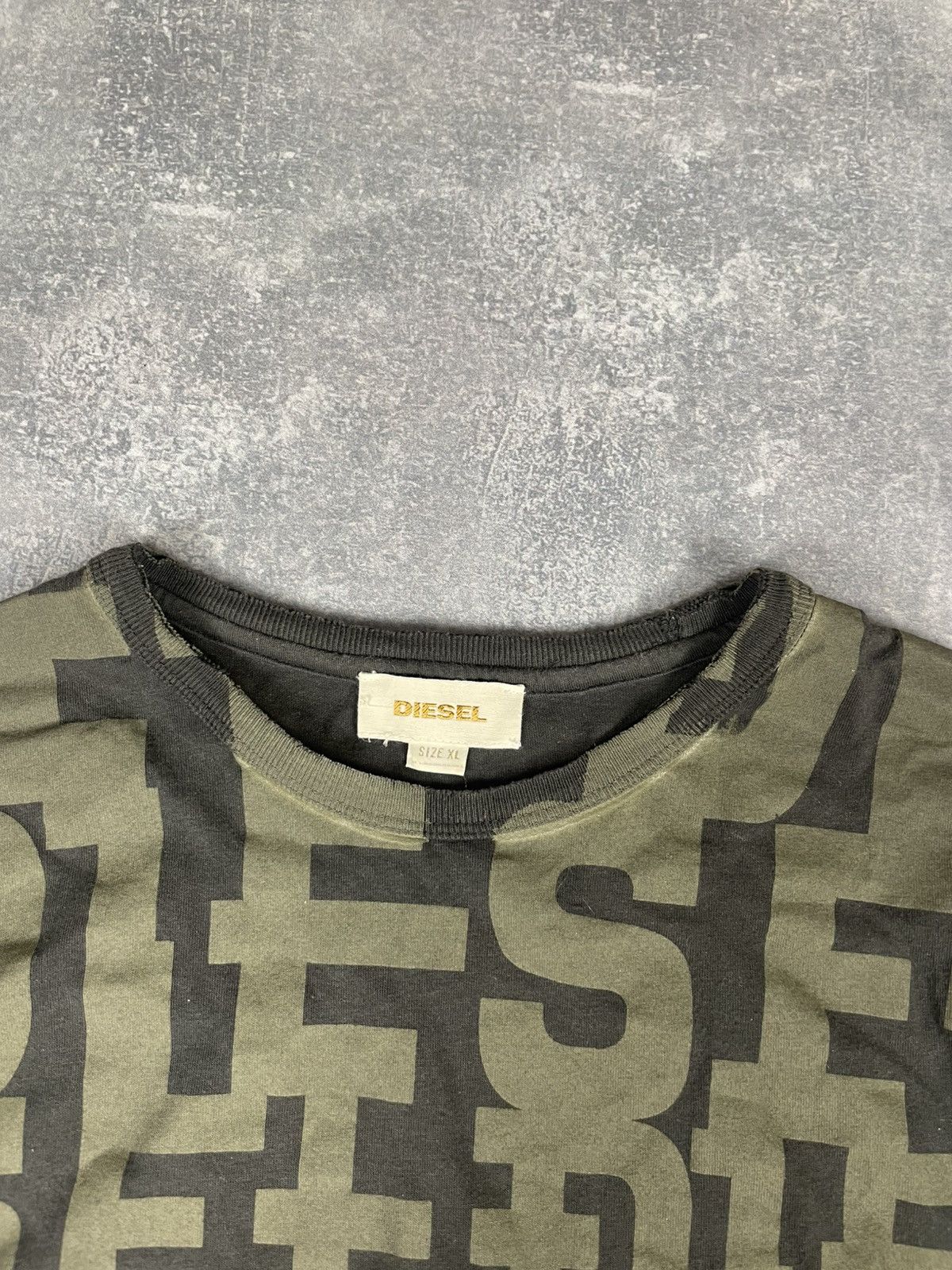 Diesel × Vintage Vintage Diesel Monogram perfect used tee Size US XL / EU 56 / 4 - 2 Thumbnail