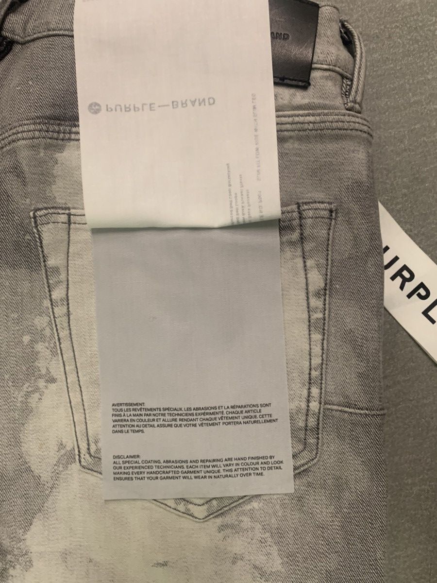 Purple Brand Purple Brand two toned grey black denim jeans Size US 34 / EU 50 - 18 Thumbnail