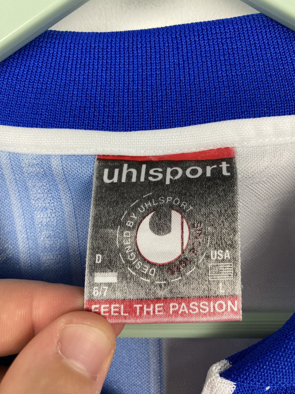 Vintage Blackburn Rovers 1998 2000 Home Uhlsport Football Jersey PSG Size US L / EU 52-54 / 3 - 9 Thumbnail