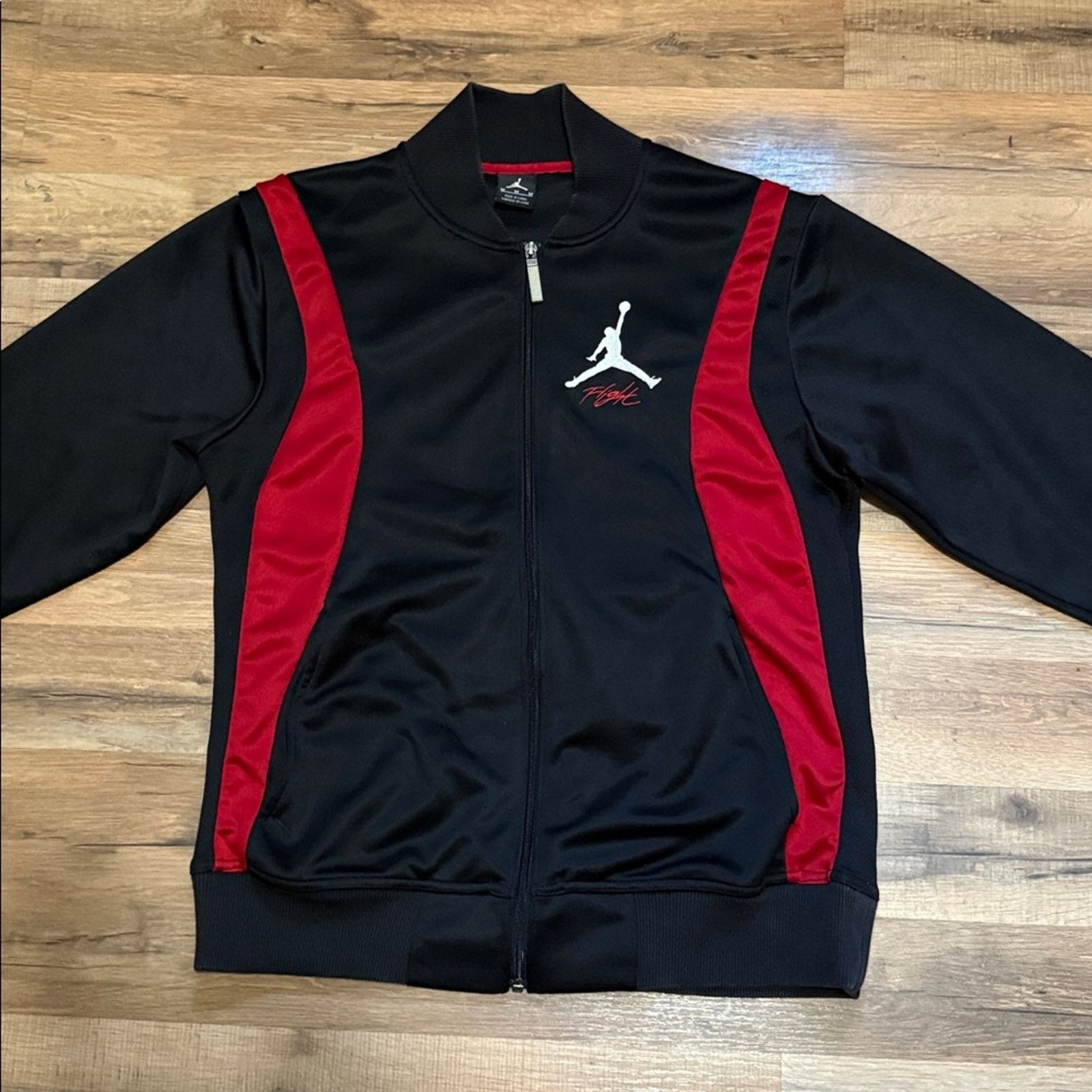 Jordan Brand Y2K Air Jordan Flight Zip Up Bred Matching Set Sweatsuit Size US M / EU 48-50 / 2 - 11 Thumbnail