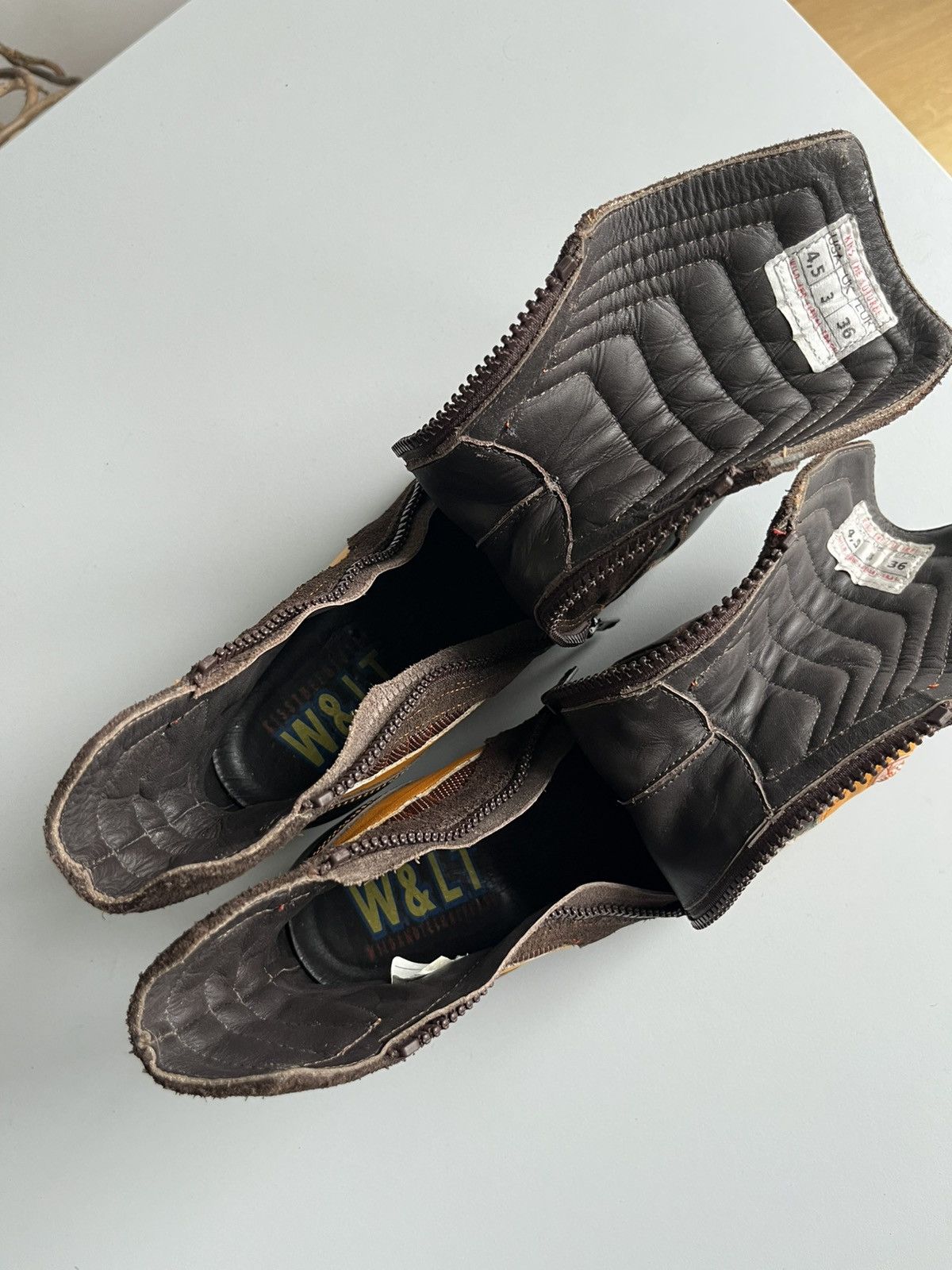 Walter Van Beirendonck Walter van Beirendonck W.&L.T. late 90s moto biker boots Size US 5 / IT 35 - 2 Thumbnail