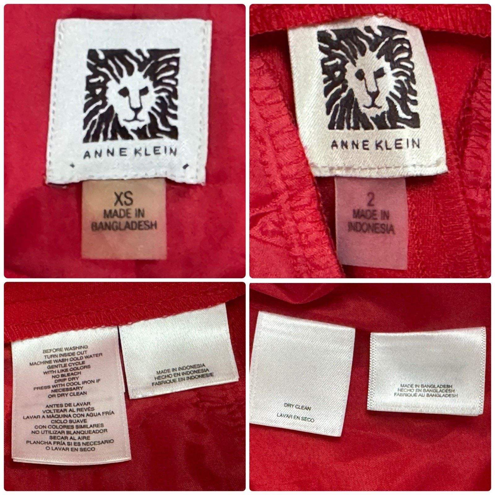 Anne Klein ANNE KLEIN Barbados Cherry Red Two Piece Business Suit XS/2 Size XS / US 0-2 / IT 36-38 - 8 Thumbnail