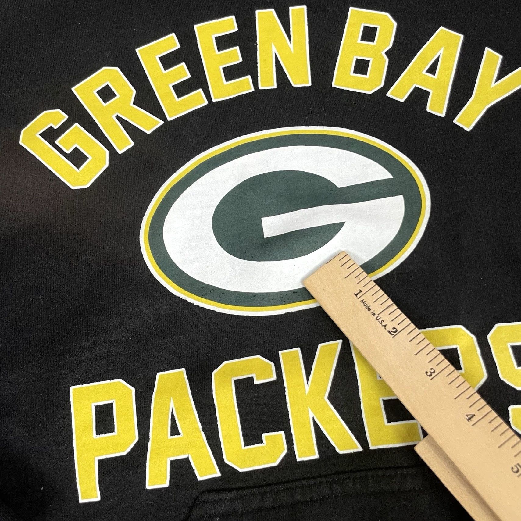 NFL VINTAGE NFL Green Bay Packers Sweatshirt Mens M Black Pullover Hoodie Team Apparel Size US M / EU 48-50 / 2 - 6 Thumbnail