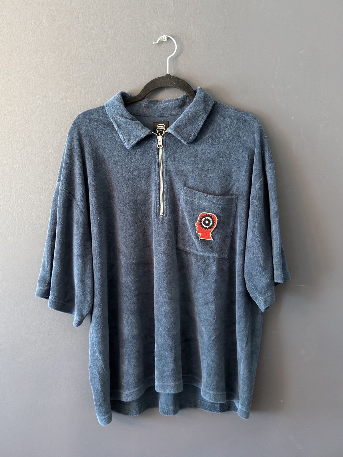 Brain Dead Half Zip Racing Shirt
