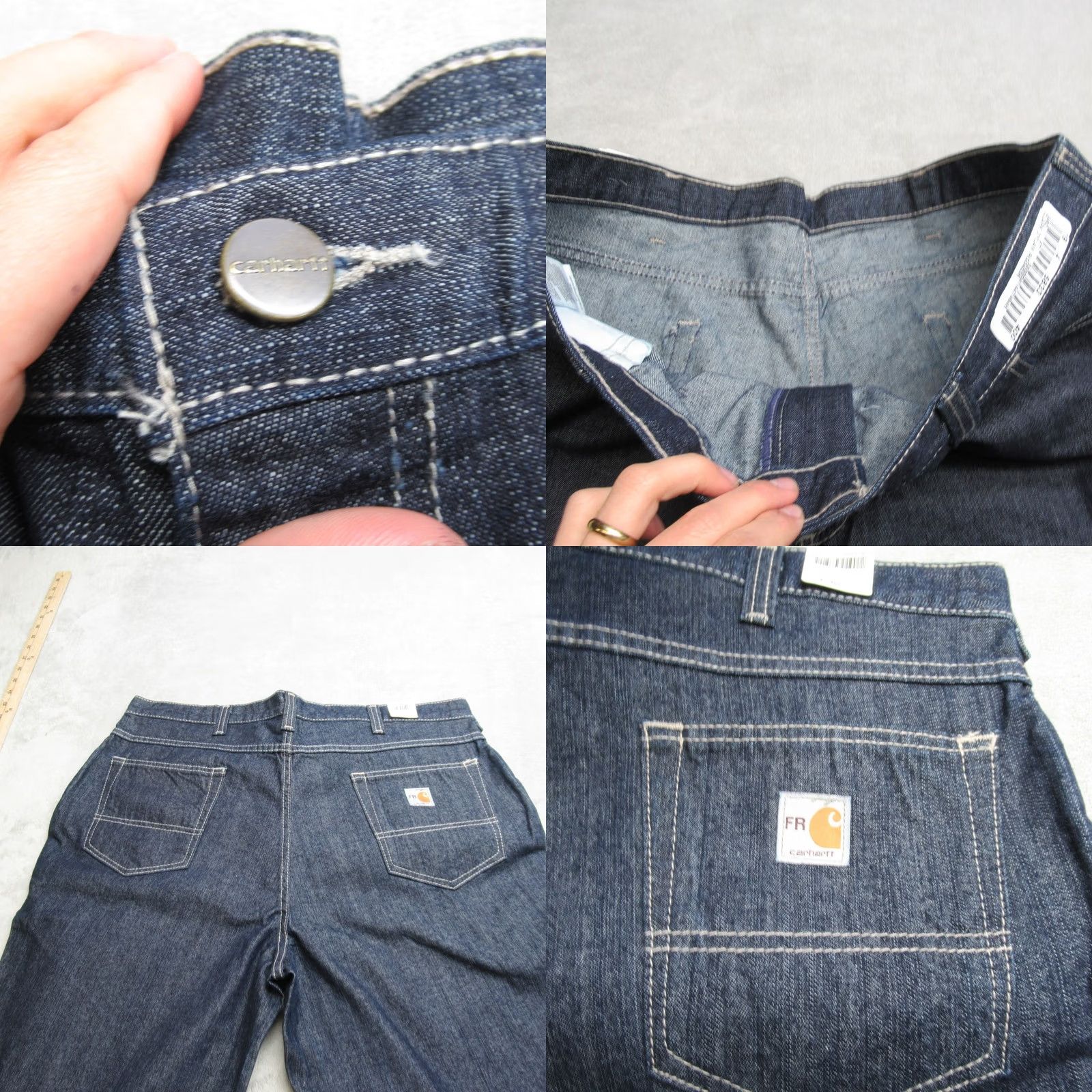 Carhartt Carhartt FR Jeans Men 40x36 Dark Wash Denim Flame Resistant Relaxed Fit Work NEW Size US 40 / EU 56 - 8 Thumbnail