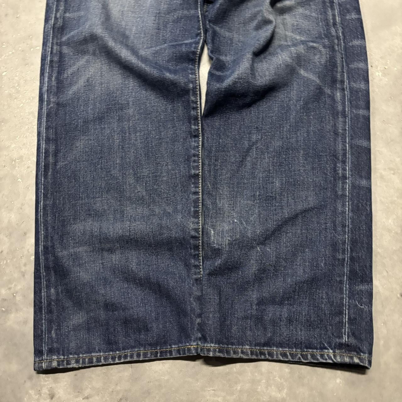 Polo Ralph Lauren × Vintage Crazy Vintage Y2K/2000s Baggy Grunge Dark Wash Polo Ralph Lauren Skater Denim Jeans! Size US 38 / EU 54 - 6 Thumbnail