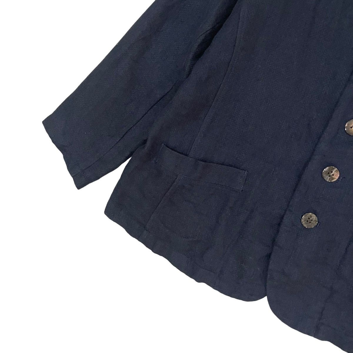 Issey Miyake Vintage Plantation Issey Miyake Linen Button Jacket Size M / US 6-8 / IT 42-44 - 6 Thumbnail