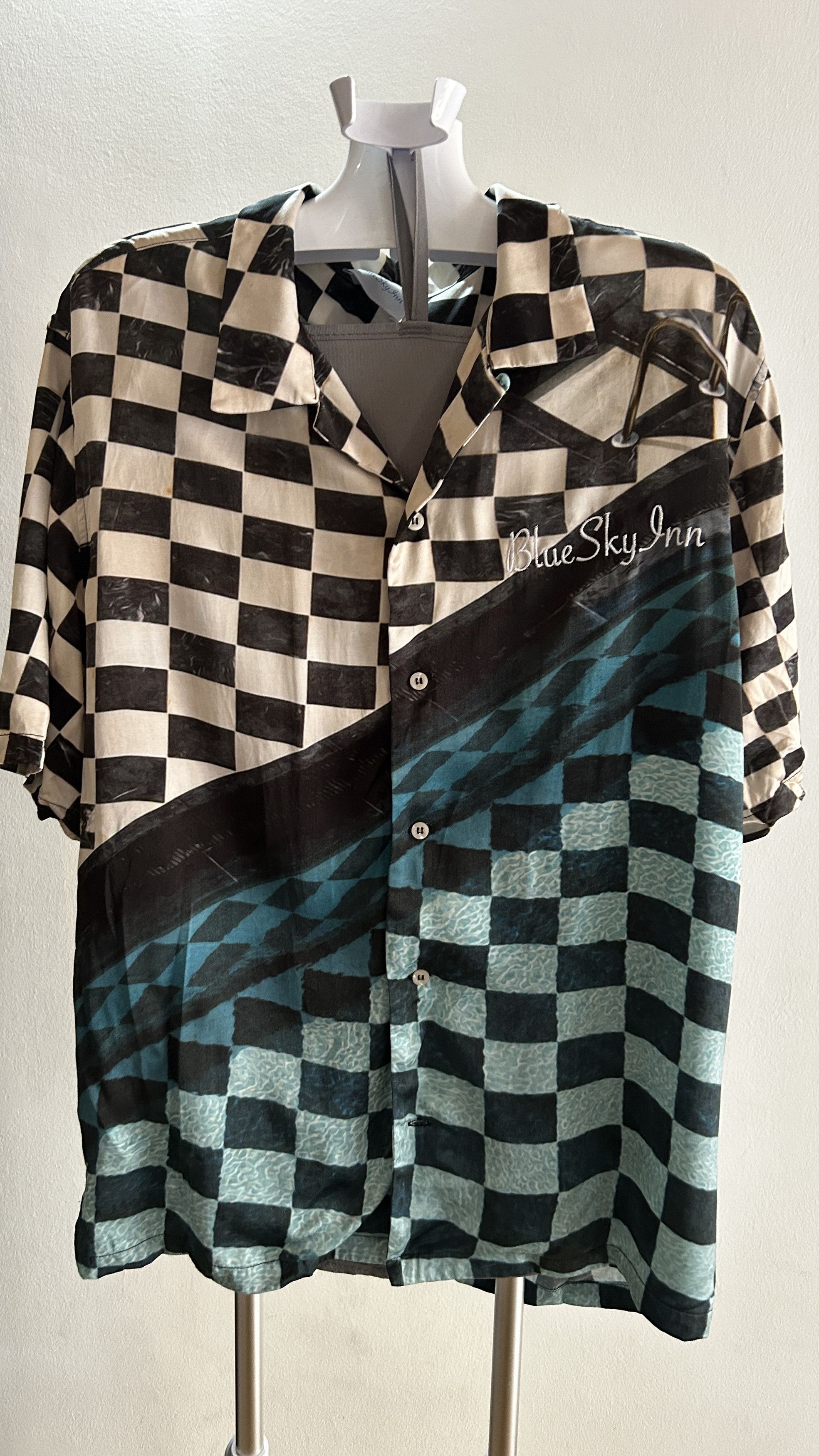 Blue Sky Inn Blue Sky Inn Checkered Pool Short Size US L / EU 52-54 / 3 - 1 Thumbnail