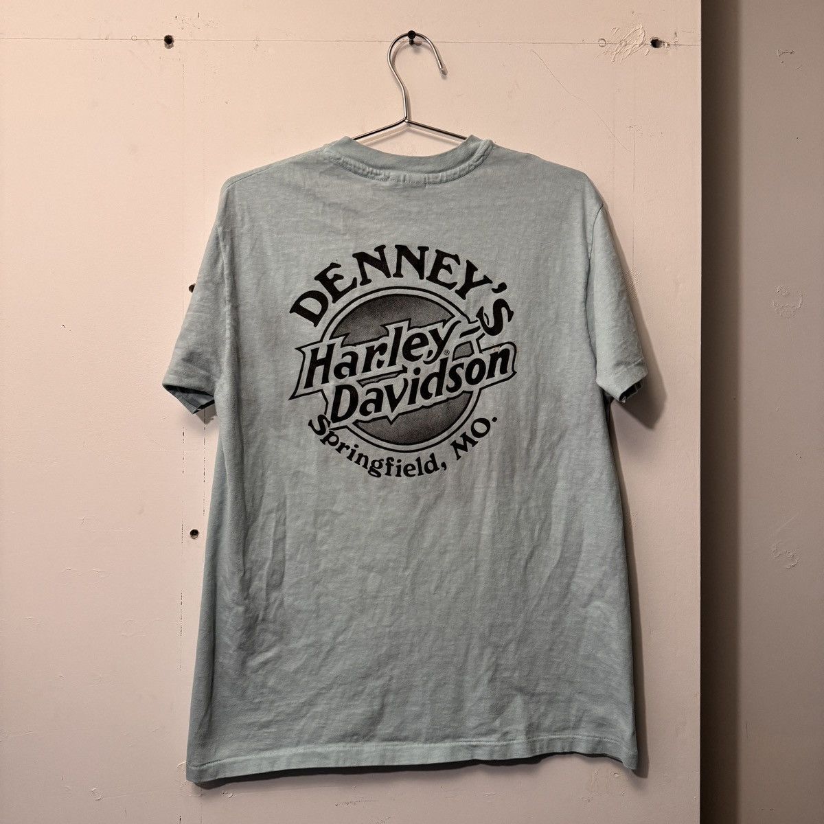 Harley Davidson Vintage 90s Harley Davidson Faded Blue Ozarks Tee Size US L / EU 52-54 / 3 - 2 Thumbnail