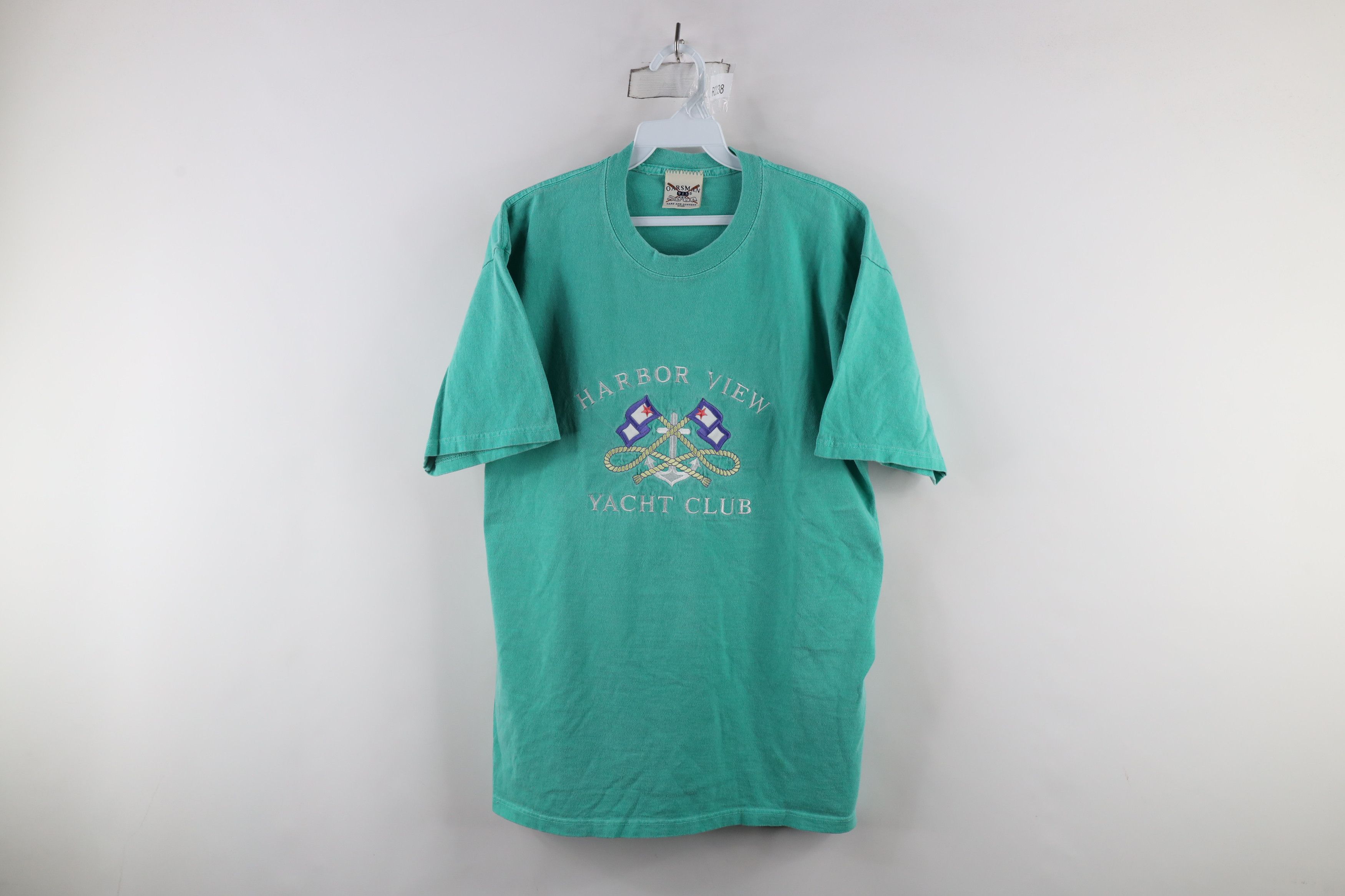 Vintage Vintage 90s Streetwear View Yacht Club T-Shirt Teal USA Size US L / EU 52-54 / 3 - 1 Thumbnail