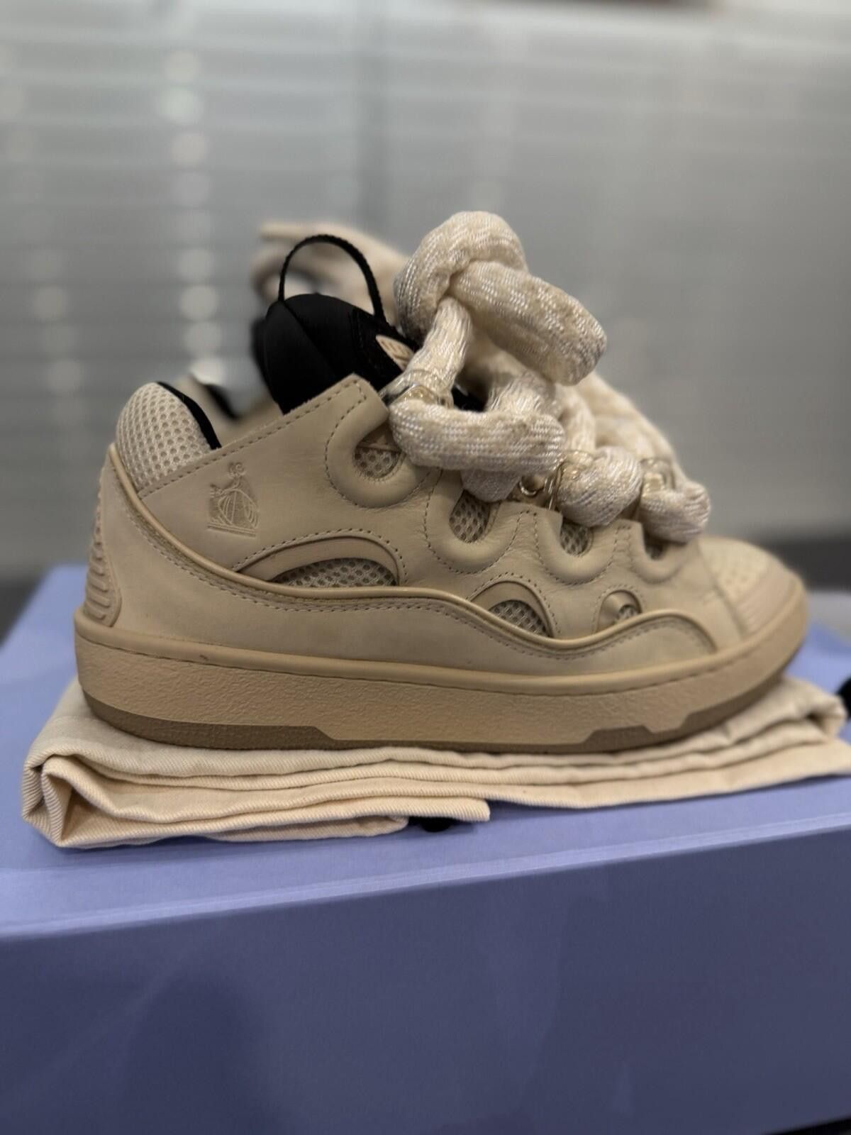 Lanvin Lanvin Curb Sneakers Tan Color Way Size 39EU/6US/5UK Size US 6 / EU 39 - 1 Thumbnail