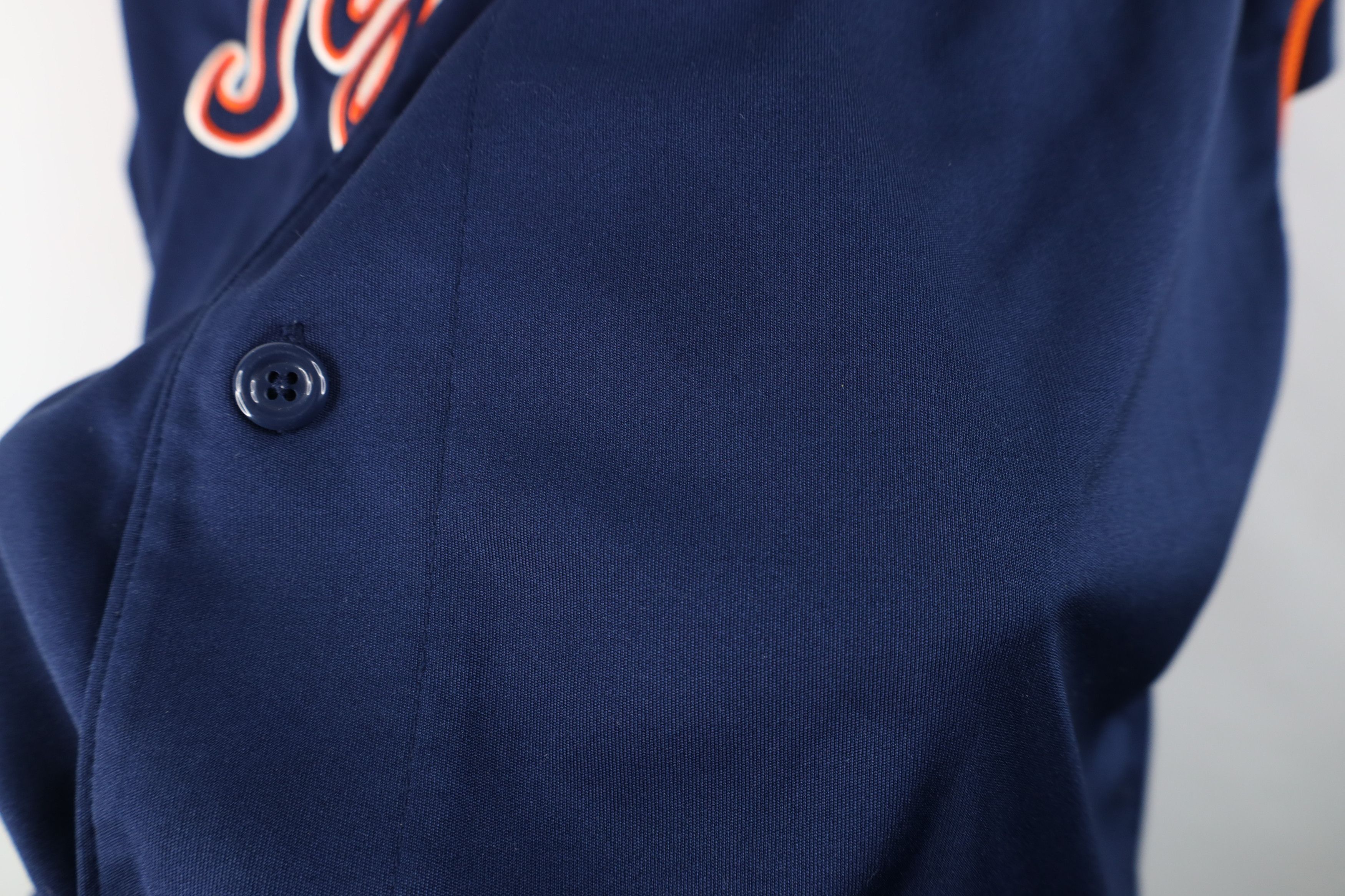 Vintage Vintage Y2K Script Detroit Tigers Baseball Jersey Blue Size US XL / EU 56 / 4 - 7 Thumbnail