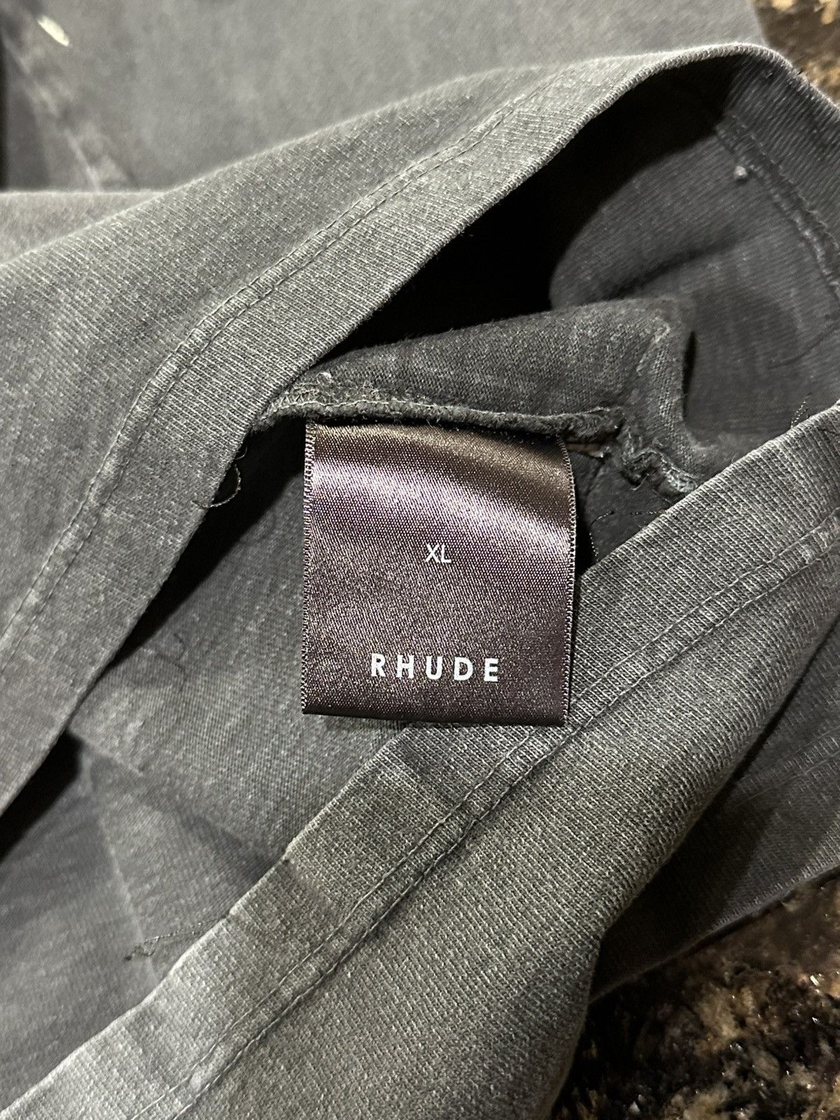 Rhude Rhude Eagle Print Logo Long Sleeve Oversized Black T-Shirt Size US XL / EU 56 / 4 - 14 Thumbnail