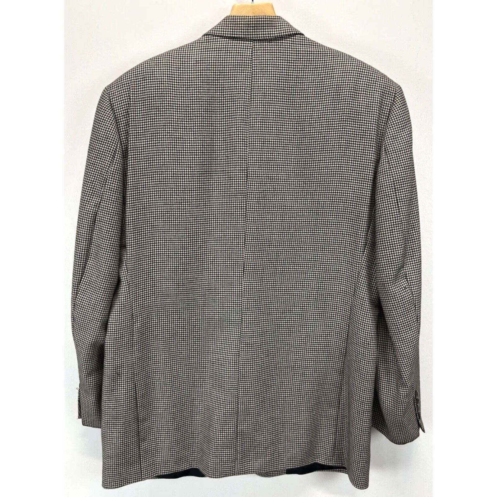 Loro Piana Arnold Brant Loro Piana 100% Cashmere Blazer Sz 44 R Mini Houndstooth Flaws Size 44R - 3 Thumbnail