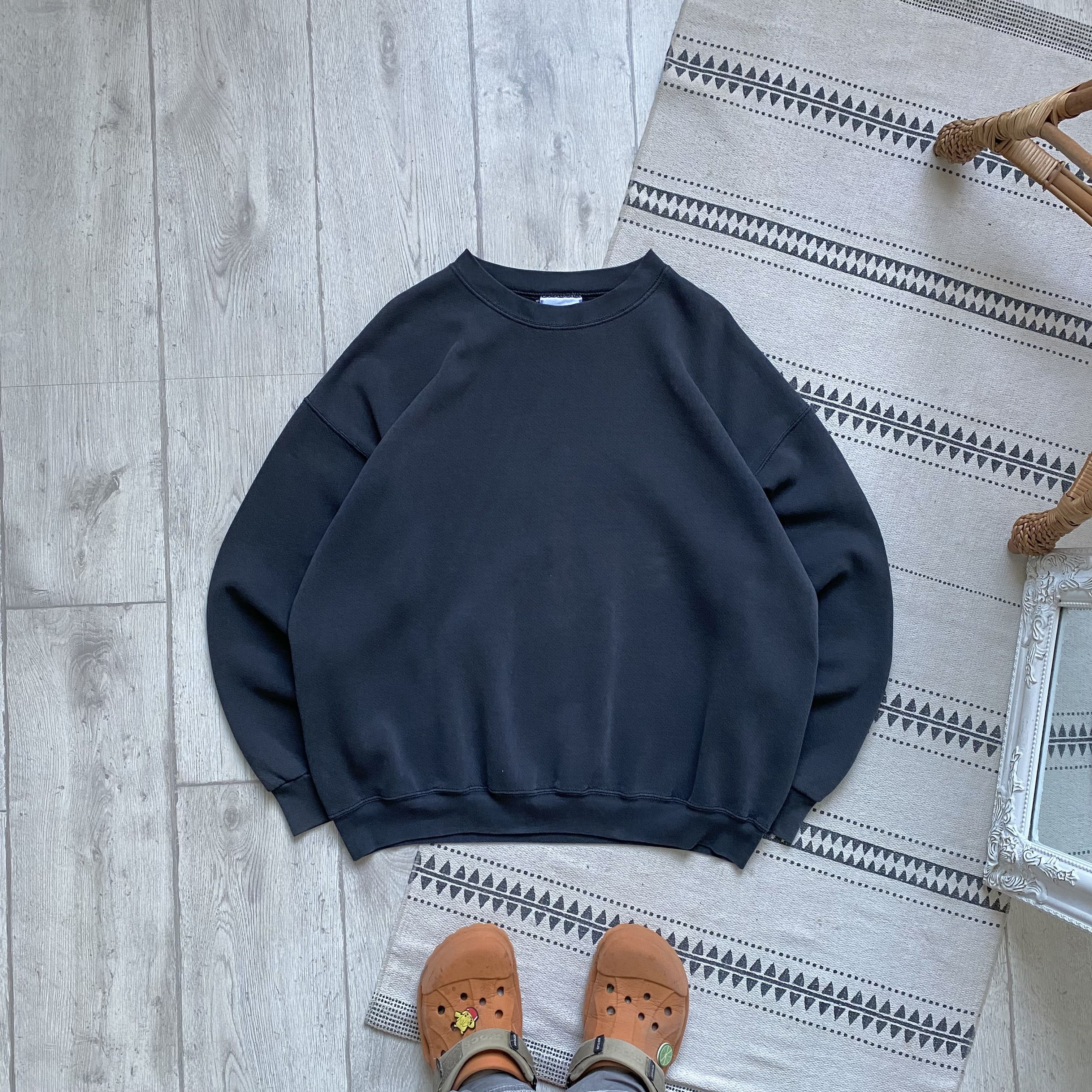 Lee 🦍 Vintage 90s Faded Lee USA Blank heavy sweatshirt Y2K | Grailed