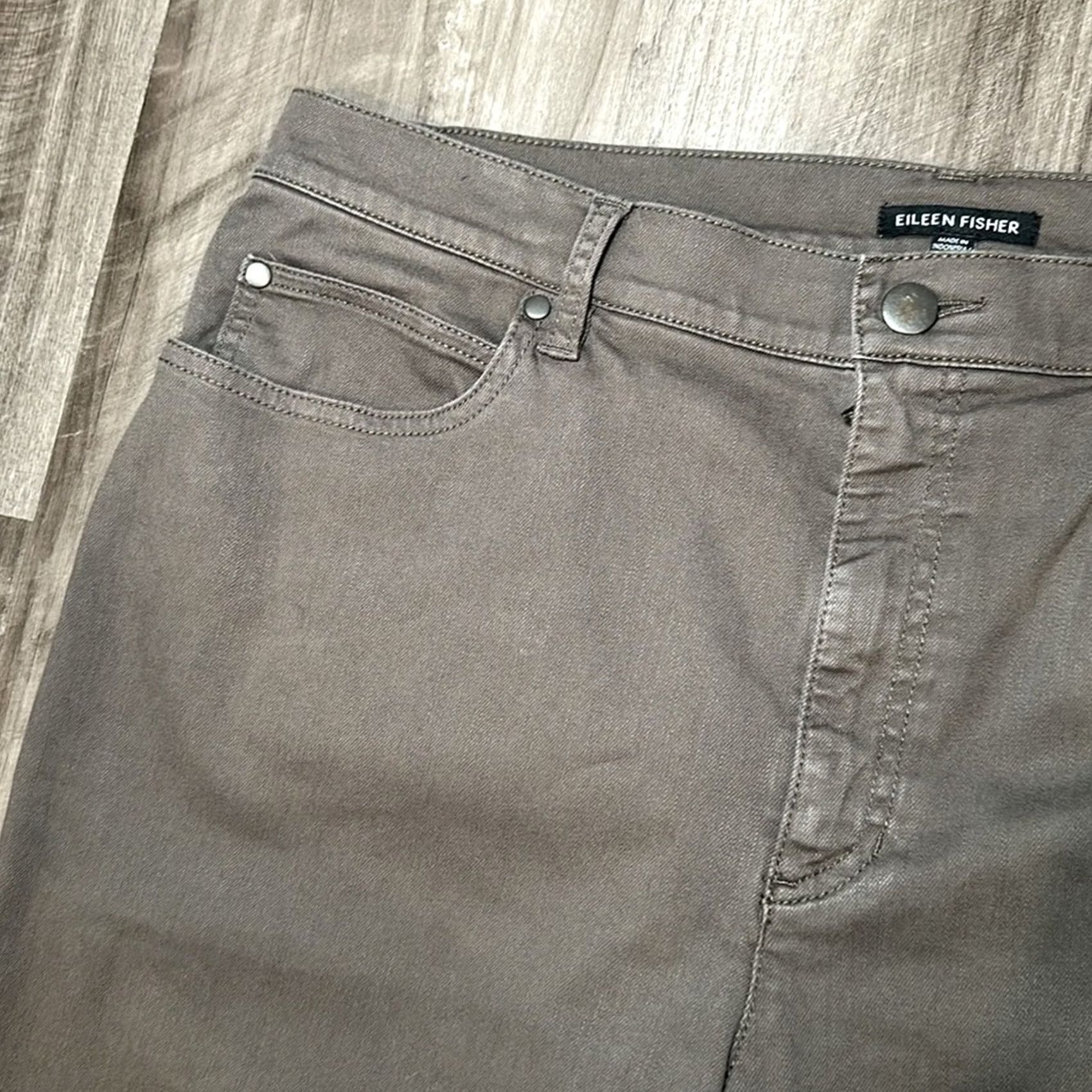 Eileen Fisher Eileen Fisher Organic Cotton Denim Tapered Pant Large Size 36" / US 14 / IT 50 - 5 Thumbnail