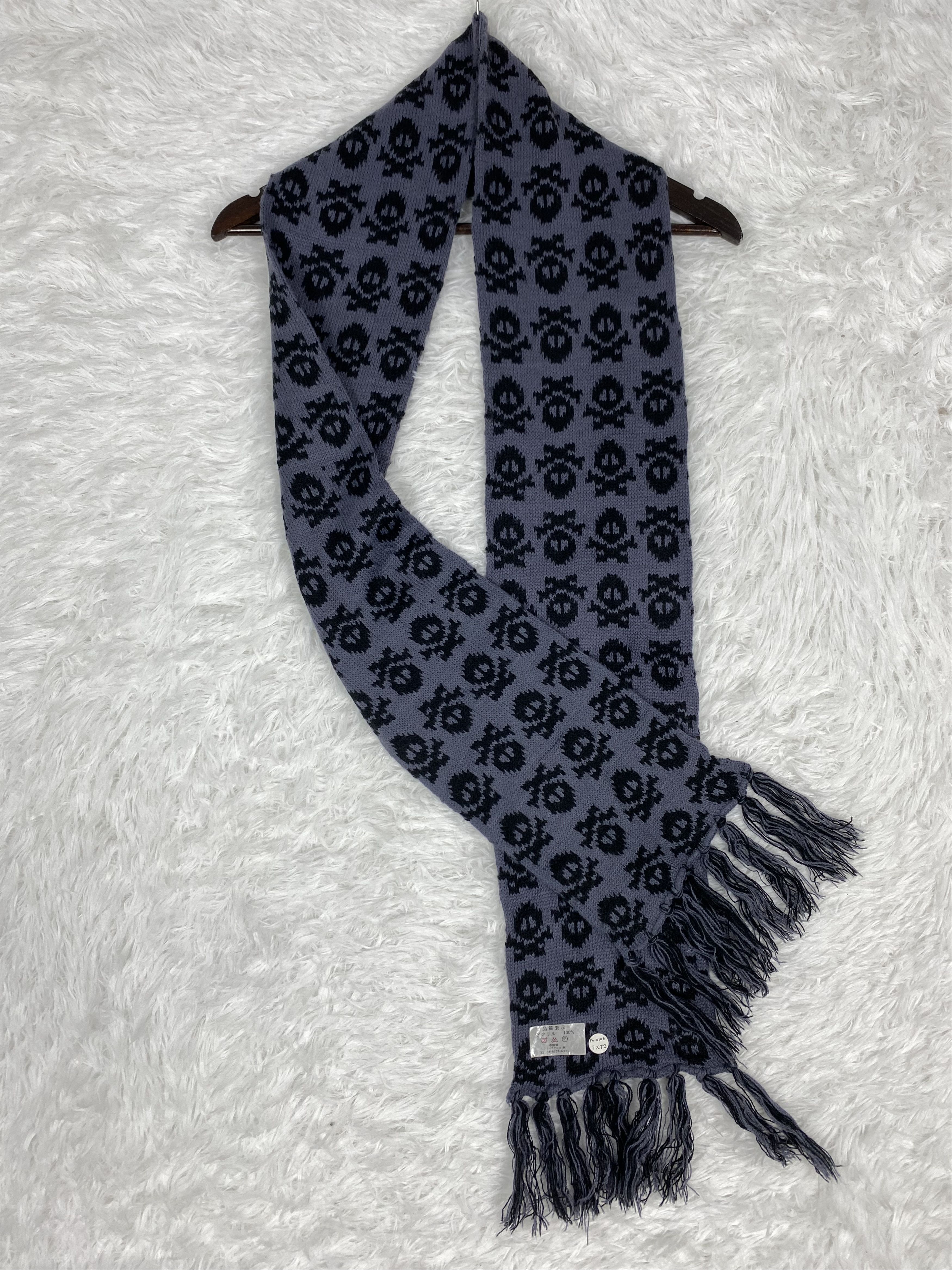 Vintage Vintage Skulls Scarf / Muffler Neckwear PM0106 Size ONE SIZE - 5 Thumbnail