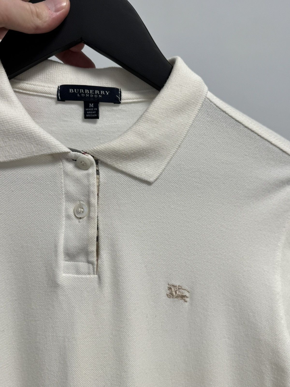 Burberry Burberry Women’s Ivory Polo Shirt Dress – Short Sleeve Size M / US 6-8 / IT 42-44 - 16 Thumbnail