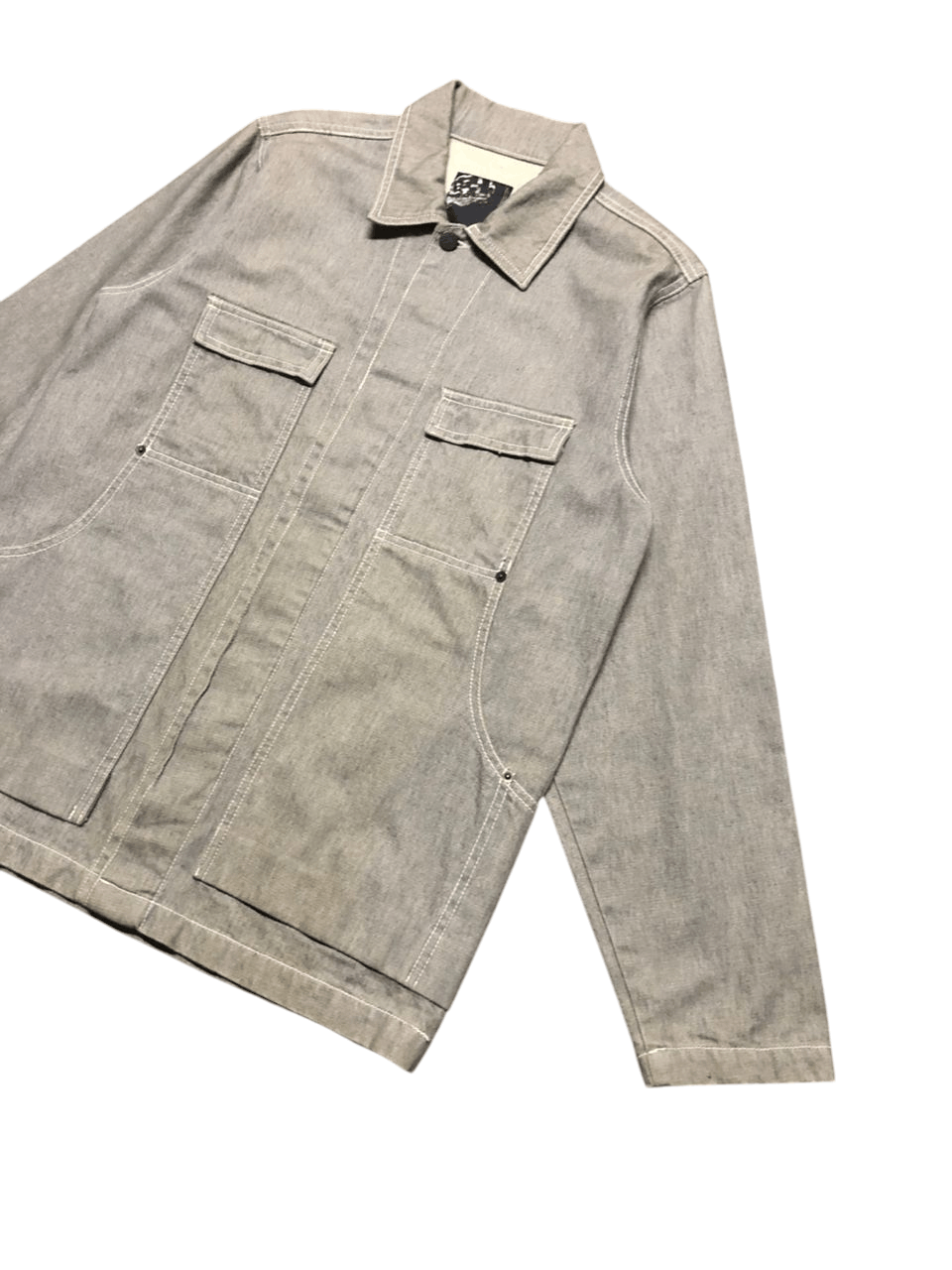 Breath & Stone Japanesse Brand Breath Denim Chore Jacket grey Nice Design Size US M / EU 48-50 / 2 - 6 Thumbnail