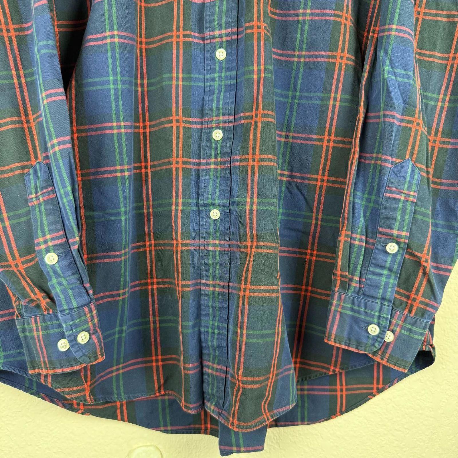 Lauren Ralph Lauren Ralph Lauren Shirt Men's XL Navy Blake 100% Cotton Stripe Size US XL / EU 56 / 4 - 4 Thumbnail