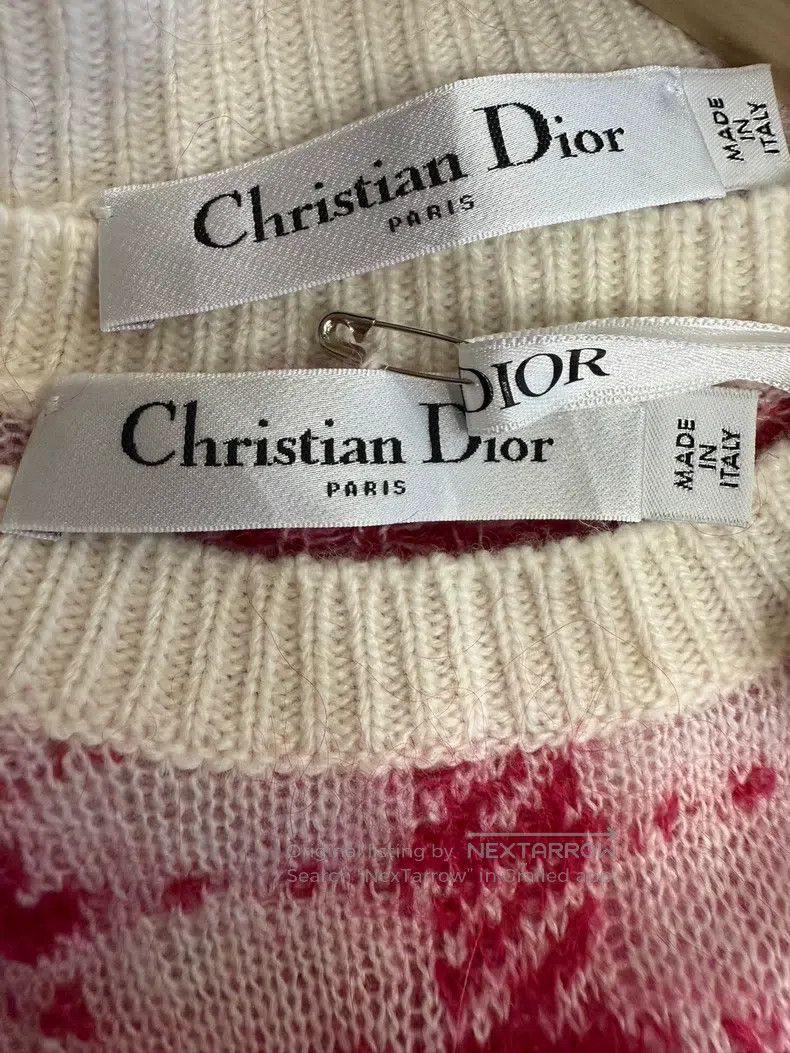 Dior Dior Red and white checked knit cardigan vest set Size XS / US 0-2 / IT 36-38 - 5 Thumbnail