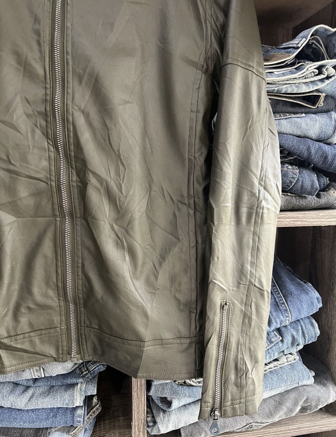 In The Attic 🔥In The Attic Synthetic Leather Jacket Size US S / EU 44-46 / 1 - 9 Thumbnail