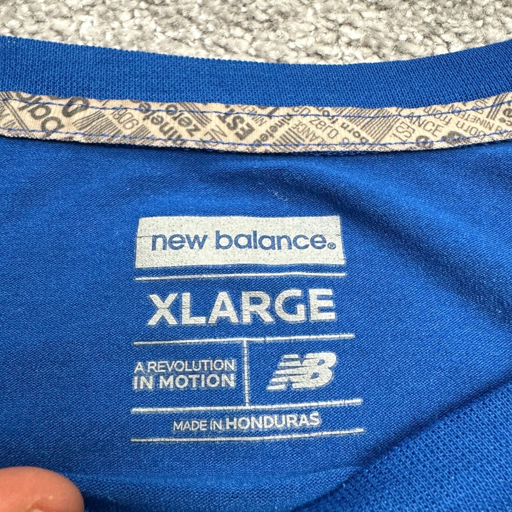 New Balance New Balance Lightning Dry A revolution In Motion T-Shirt Mens XL Blue Active Tee Size US XL / EU 56 / 4 - 7 Thumbnail