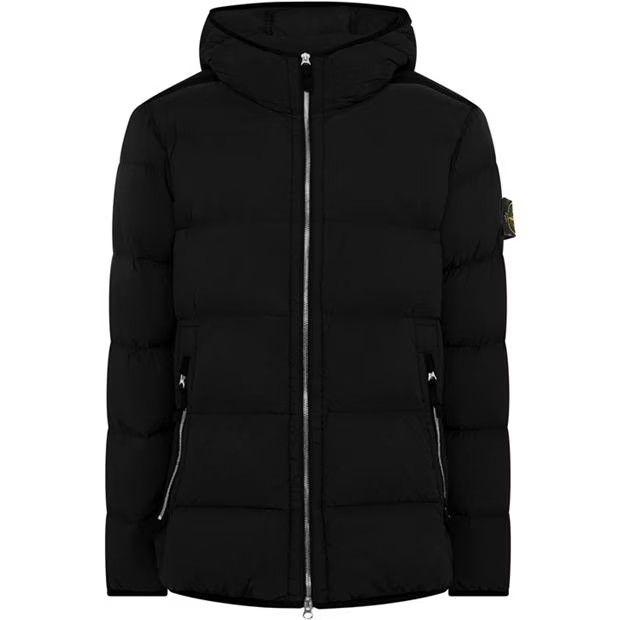 o1g2r1mq0624 Seamless Tunnel Down Jackets in Black