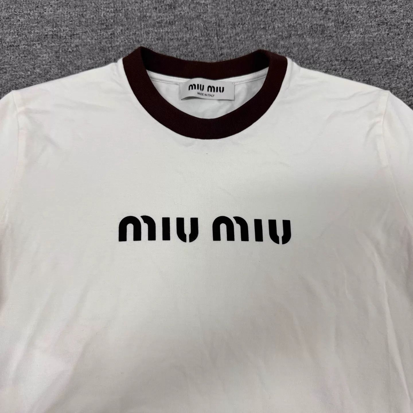 Miu Miu MIU MIU Logo Short Sleeve Tee M 99 New Size M / US 6-8 / IT 42-44 - 5 Thumbnail