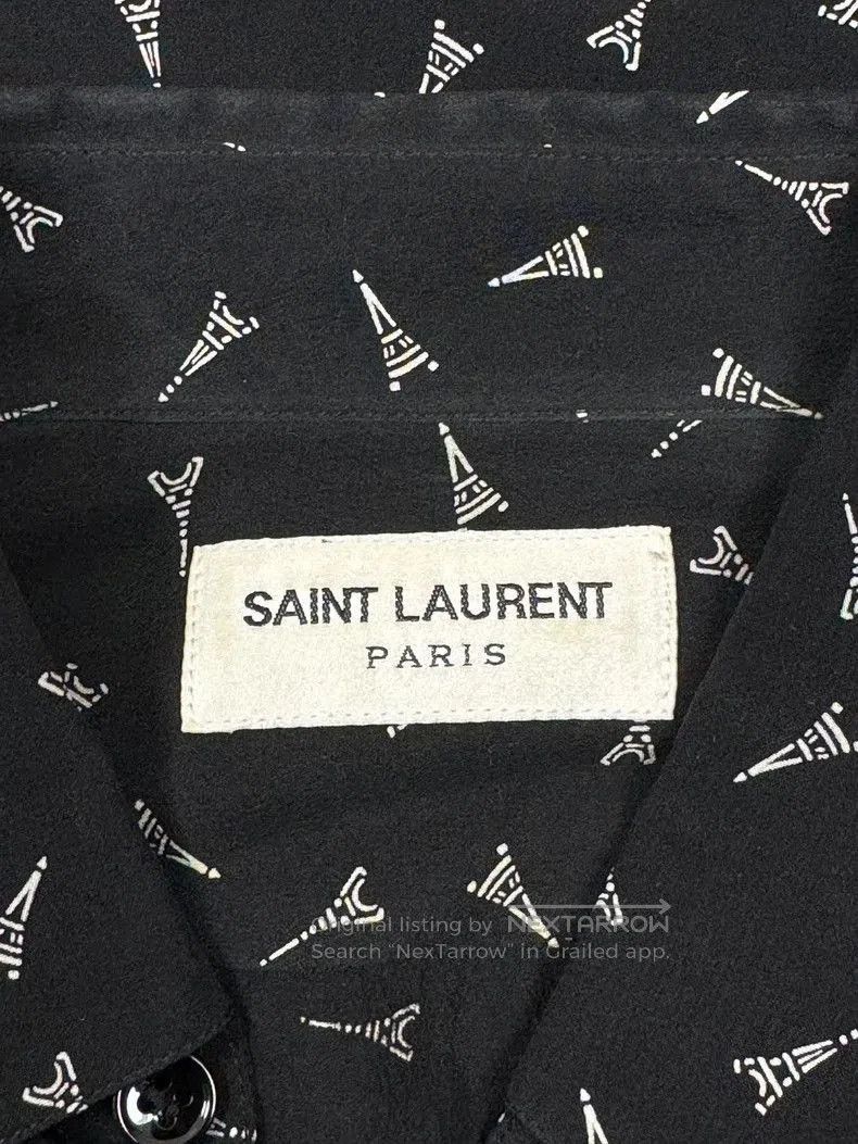 Saint Laurent Paris Saint Laurent Paris Tower Silk Shirt. Size US M / EU 48-50 / 2 - 5 Thumbnail