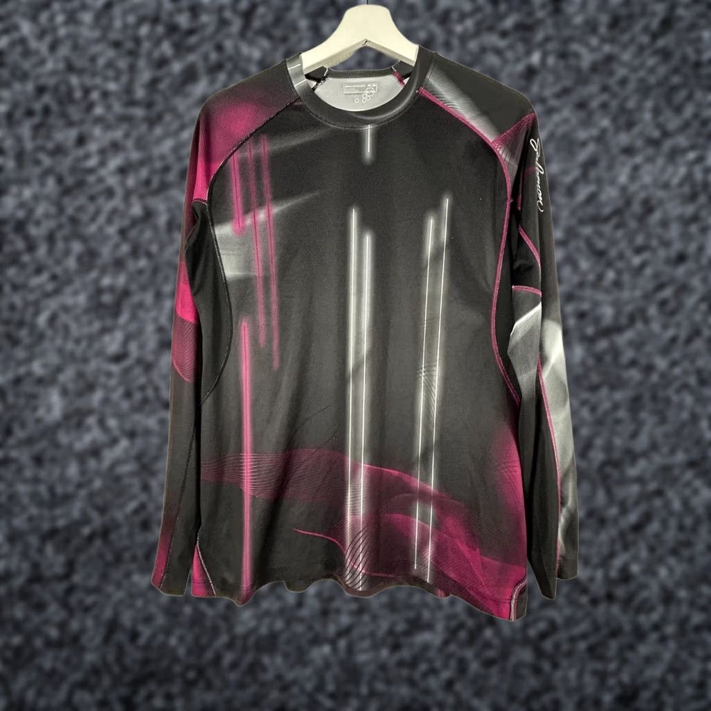Salomon Salomon Womens XL Black & Pink Long Sleeve Acti Lite X-Static Athletic Shirt Top Size XL / US 12-14 / IT 48-50 - 1 Thumbnail