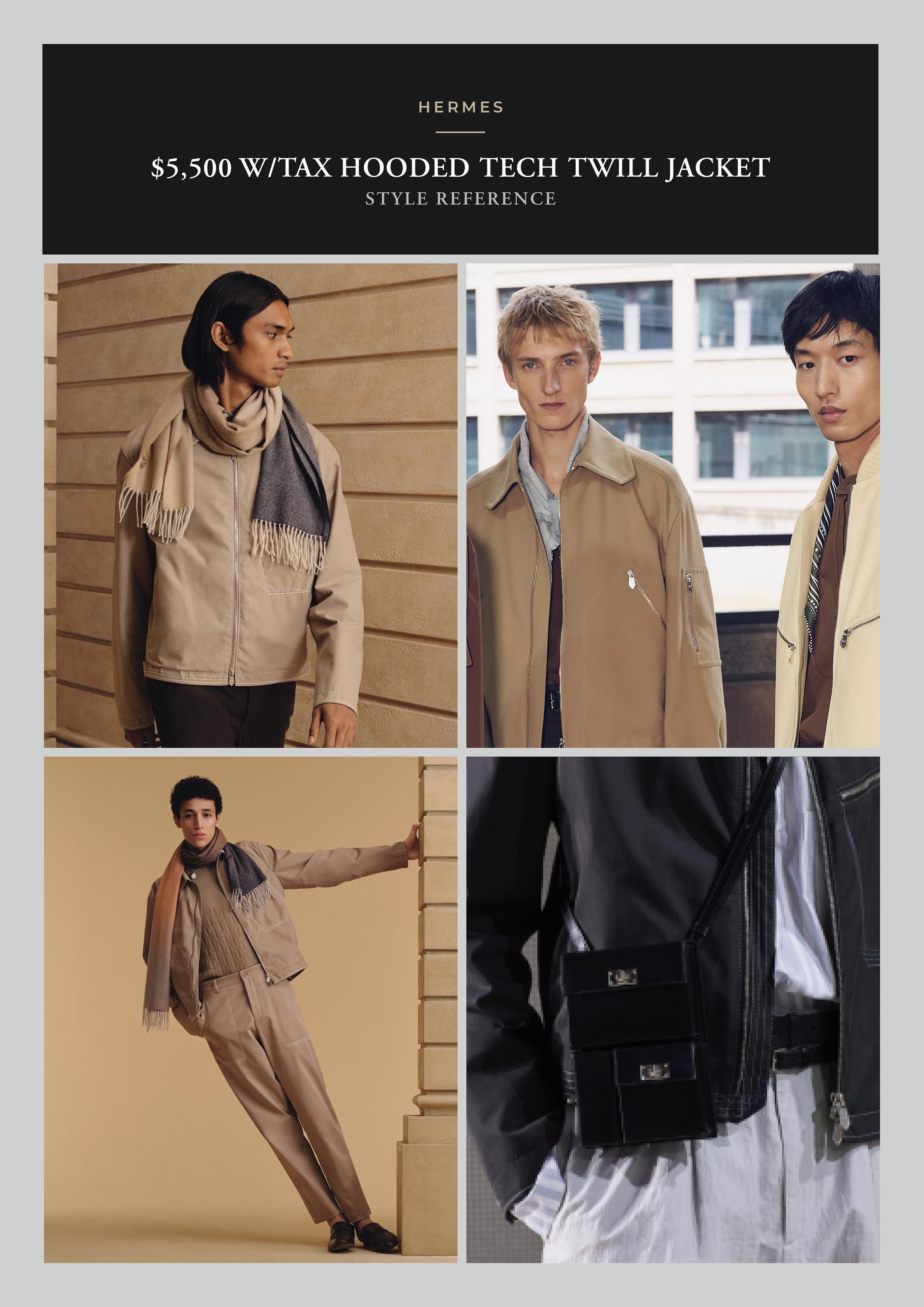 Hermes Best Dressed Rare $5,500 w/tax Hooded Tech Twill Jacket Size US M / EU 48-50 / 2 - 11 Thumbnail