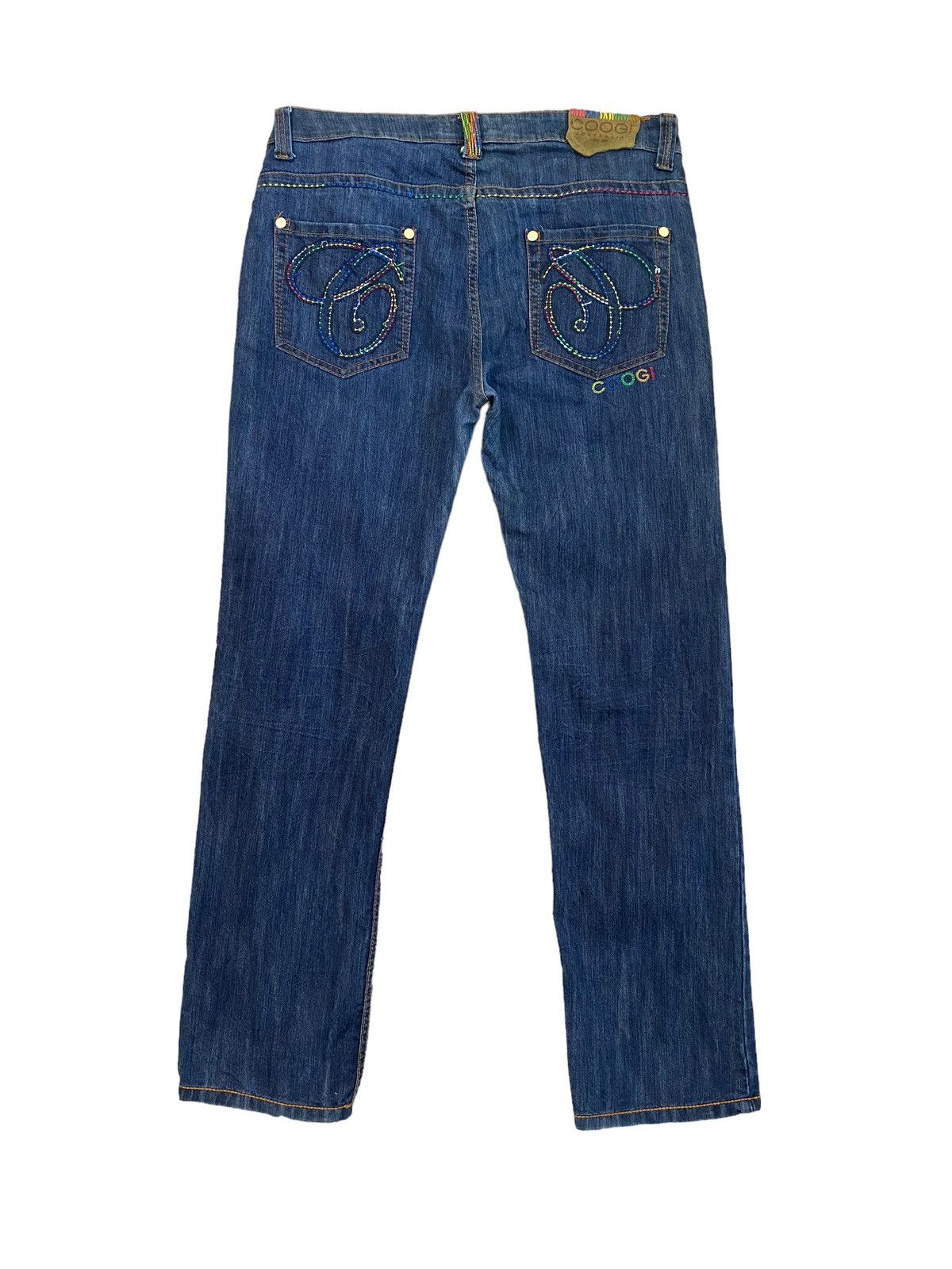 Coogi Vintage Coogi Blue Multicolour Denim Jeans Size US 35 - 2 Thumbnail