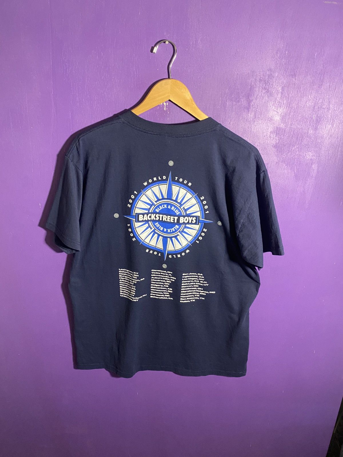 Vintage Vintage 2001 Backstreet Boys world tour t-shirt Size US L / EU 52-54 / 3 - 2 Thumbnail