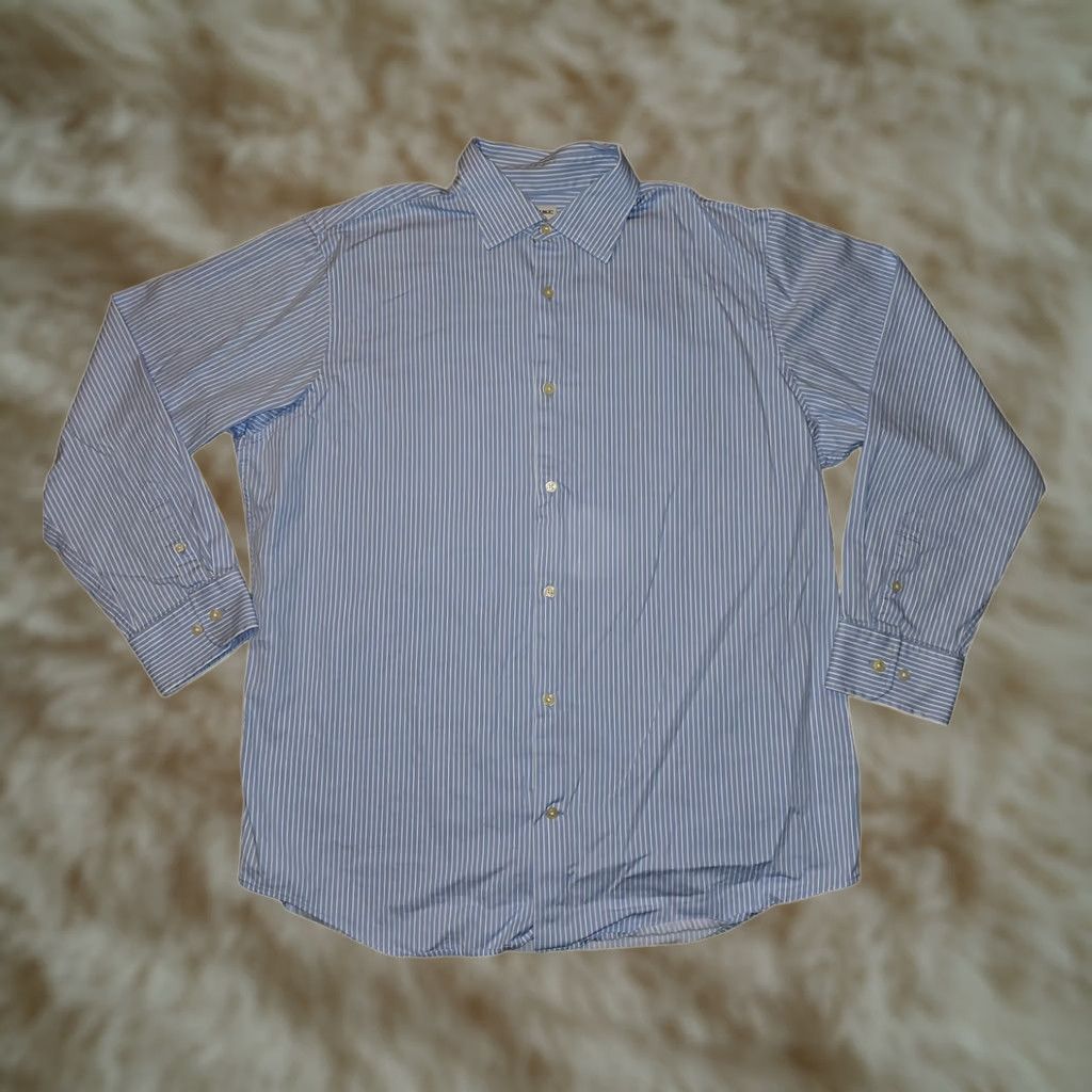 Banana Republic VINTAGE Banana Republic Button Shirt Long Sleeve Men's XL Blue Striped Casual Workwear Size US XL / EU 56 / 4 - 1 Thumbnail