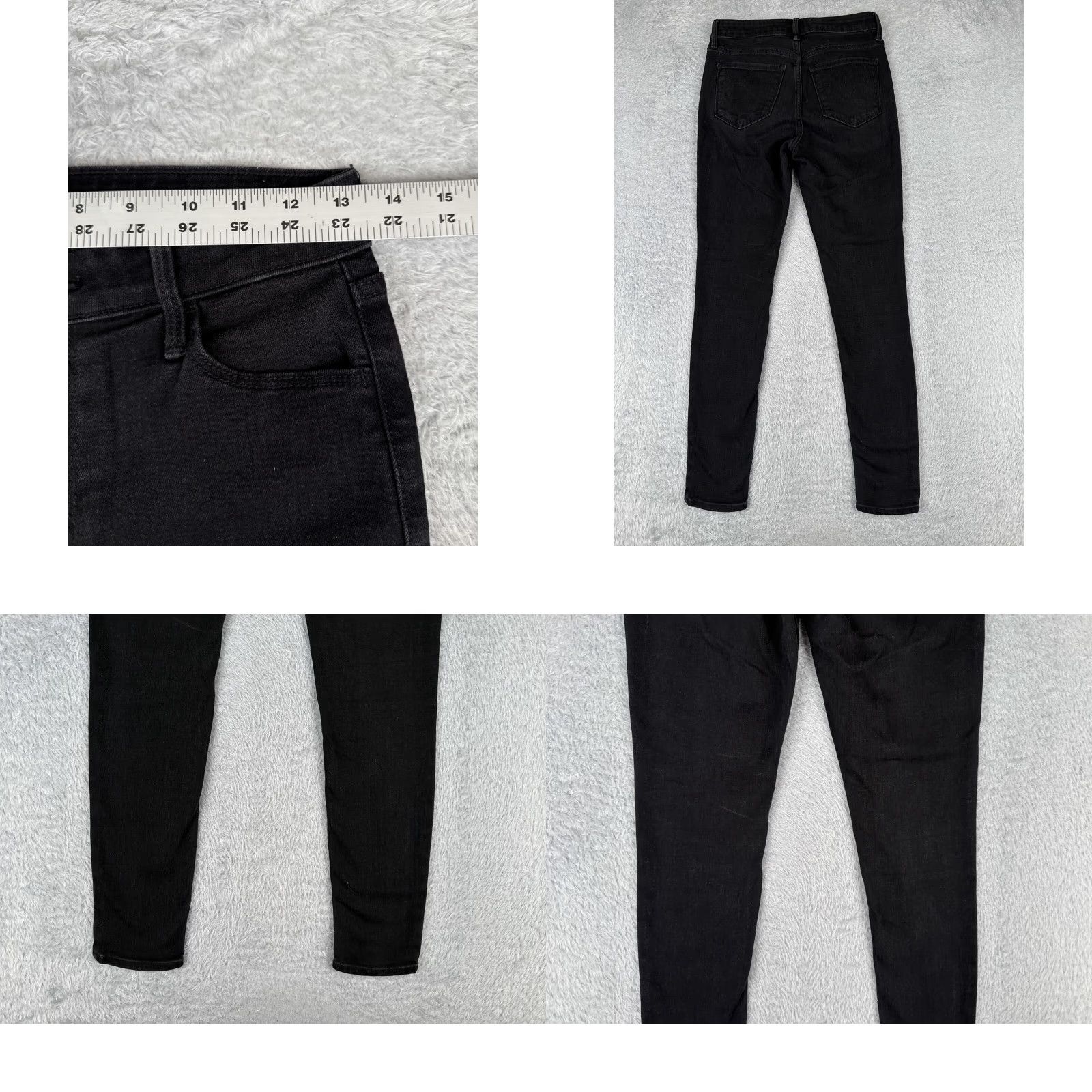 Old Navy Old Navy Jeans Womens 2 Black Denim Skinny Mid Rise 26x28 Cotton 26 Inseam 28 Inseam 28 - 90s Retro American Brand Old Navy Womens Jeans Size 26" / US 2 / IT 38 - 9 Thumbnail