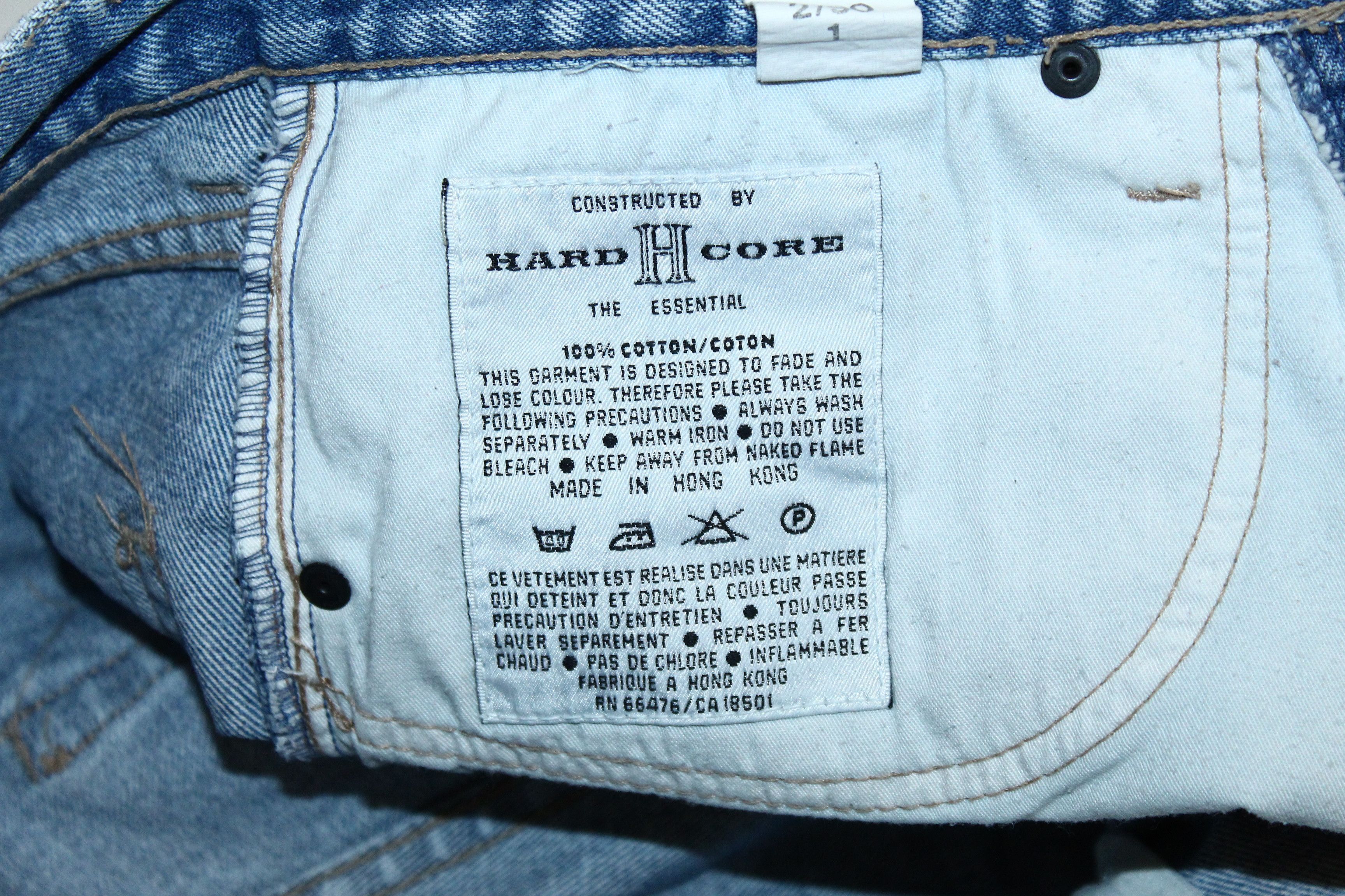 Japanese Brand Rare🔥80's Hard Core essential taper stonewash baggy jeans Size US 33 - 10 Thumbnail