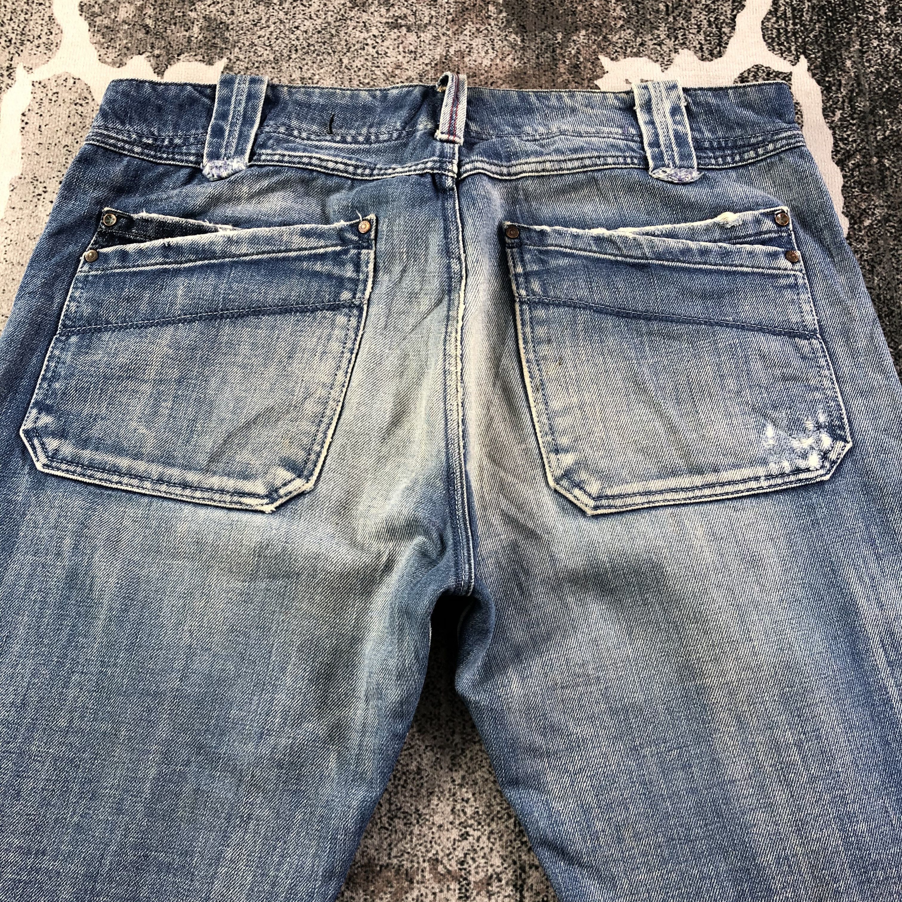 Diesel Diesel Bush Pants Jeans Faded Blue Denim KJ1620 Size US 32 / EU 48 - 4 Thumbnail