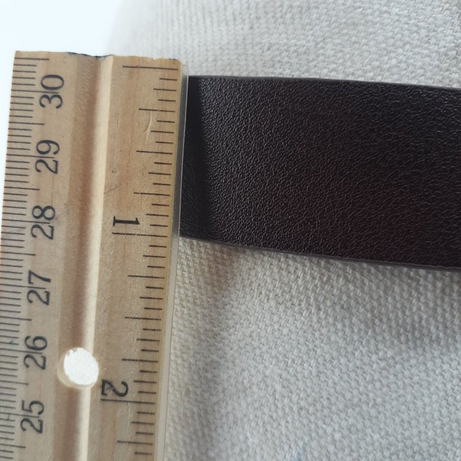 Ann Taylor Ann Taylor Loft Burgundy Red Faux Leather Gold Buckle Size S Size ONE SIZE - 8 Thumbnail