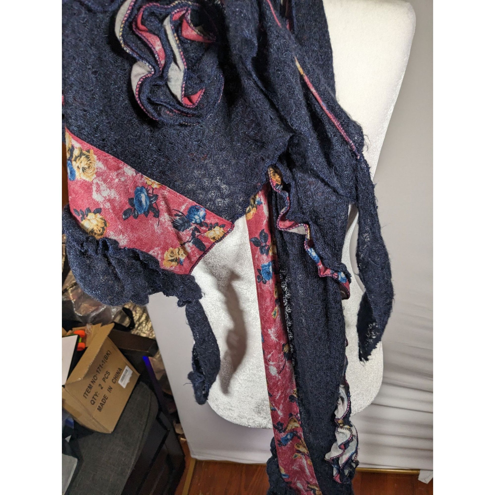 Other Vintage Witchy Floral Bohemian Fairycore Asymmetrical Pink A Size ONE SIZE - 7 Thumbnail