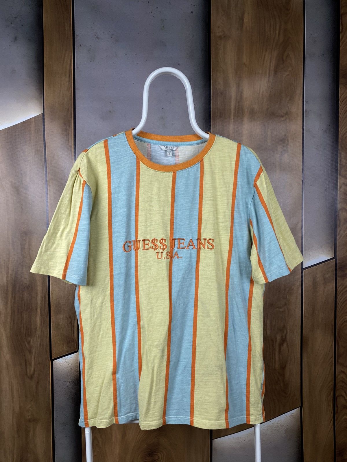 A$AP Rocky × Guess 💸T-Shirt Guess Originals Asap Rocky Striped Tee💸 Size US S / EU 44-46 / 1 - 1 Thumbnail