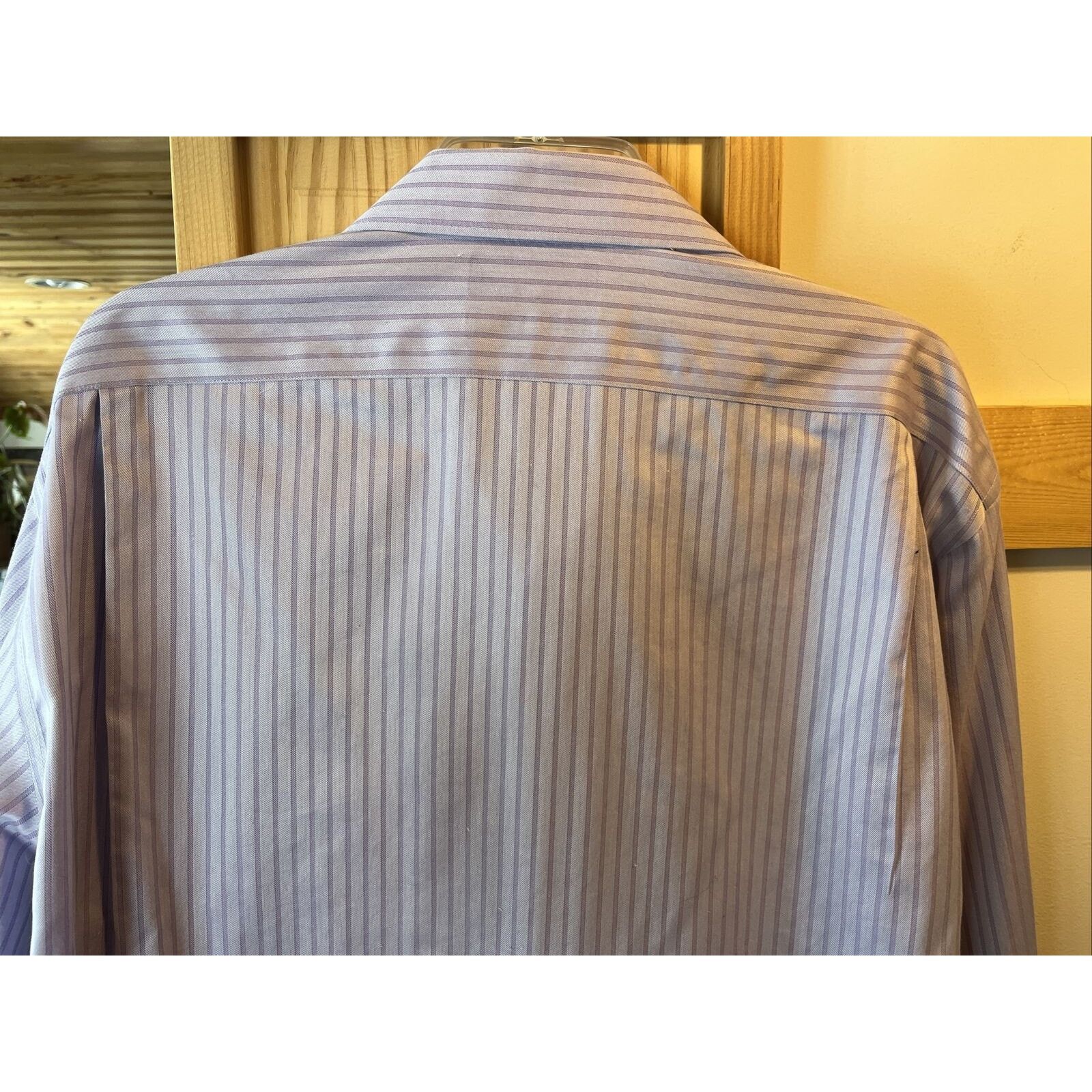 Hart Schaffner Marx Hart Schaffner Marx Men’s 17.5 34 Purple stripe cotton shirt Size US XXL / EU 58 / 5 - 7 Thumbnail