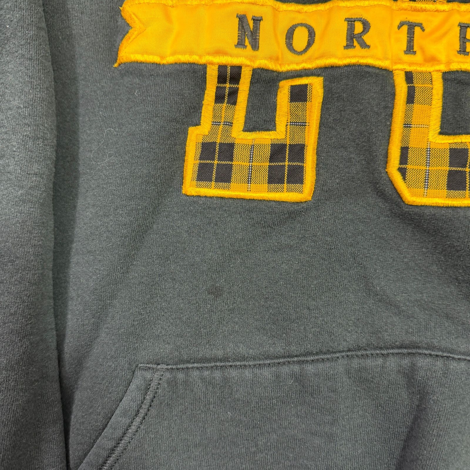 Vintage Vintage Jerzees LC North Hoodie Men's XL Yellow 90s Size US XL / EU 56 / 4 - 4 Thumbnail