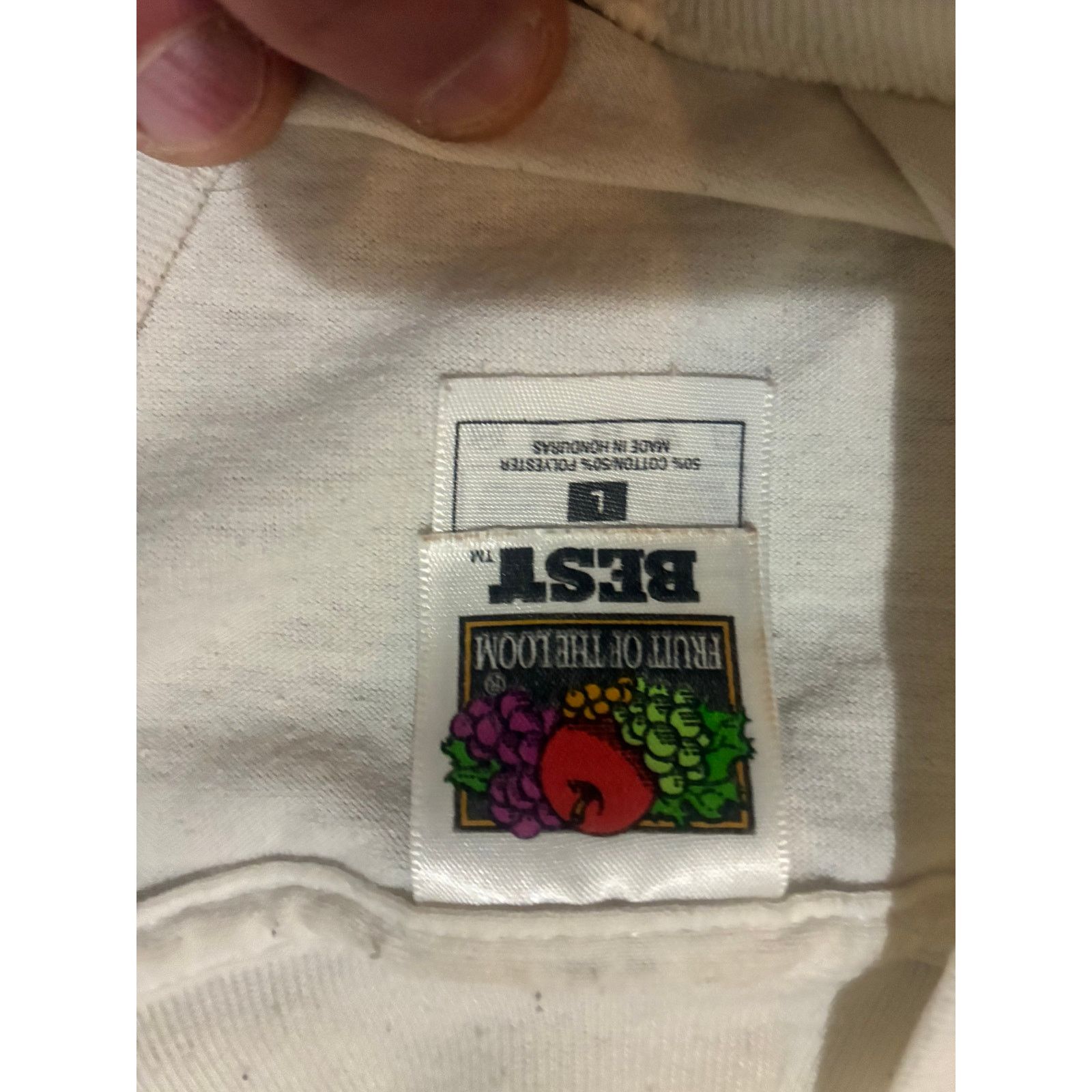 Fruit Of The Loom Vntge Big Rodney Fishing Tackle Branson MO T-Shirt Lrg White Size US L / EU 52-54 / 3 - 3 Thumbnail